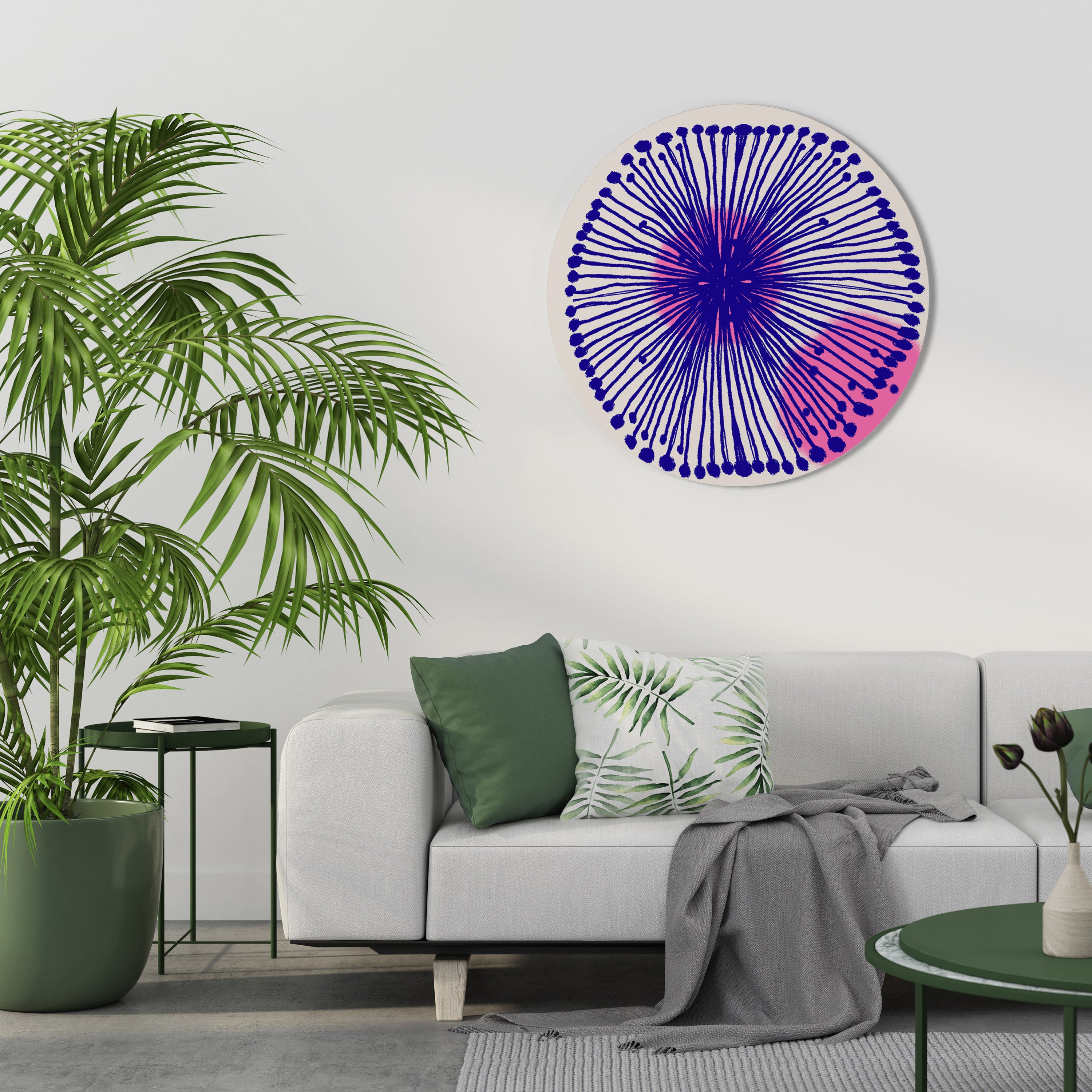Arte de pared redondo MAGIC NATURE