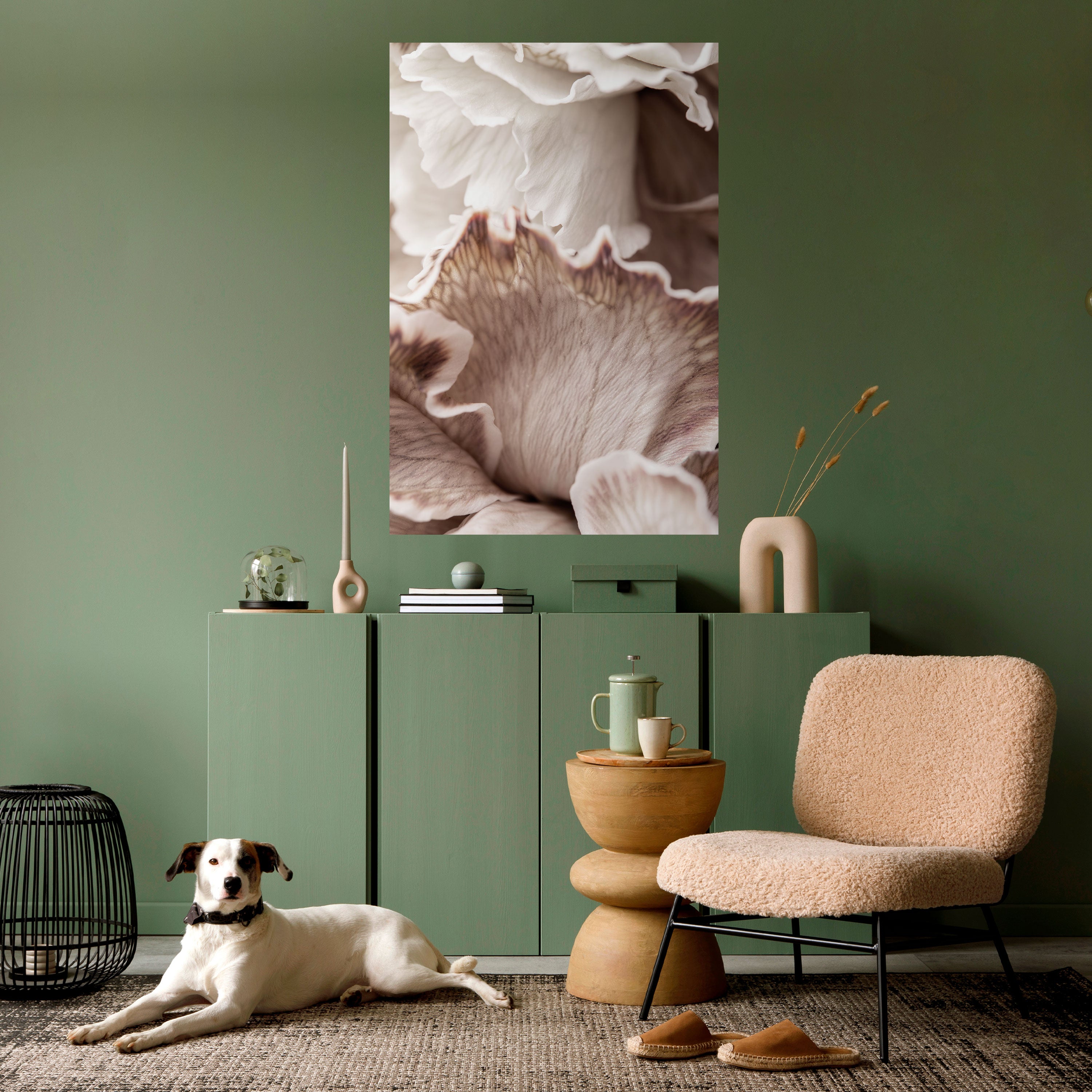 Póster vertical autoadhesivo de la DANZA DE LA FLORACIÓN SURREAL