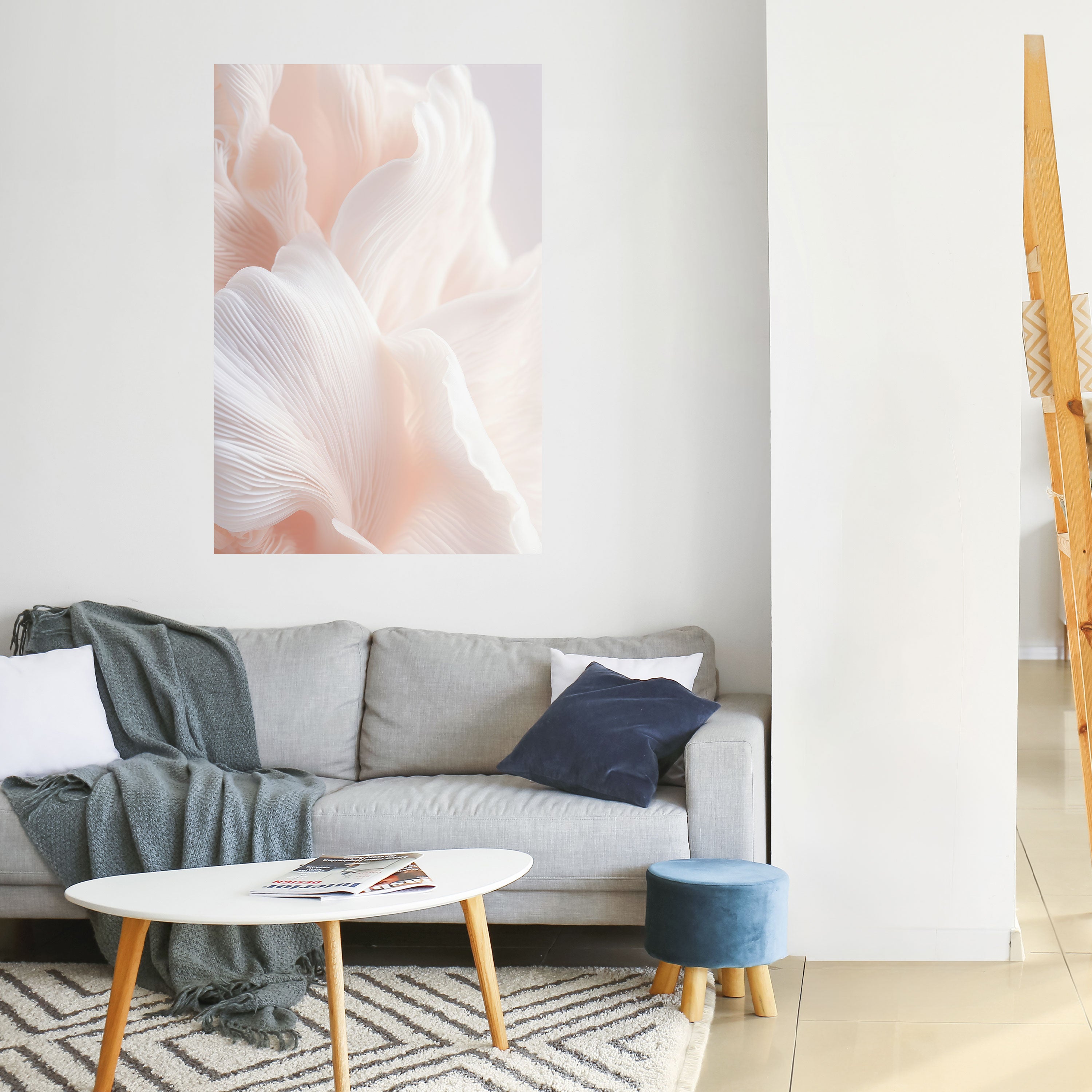 Póster vertical autoadhesivo "Delicate Pink Harmony"