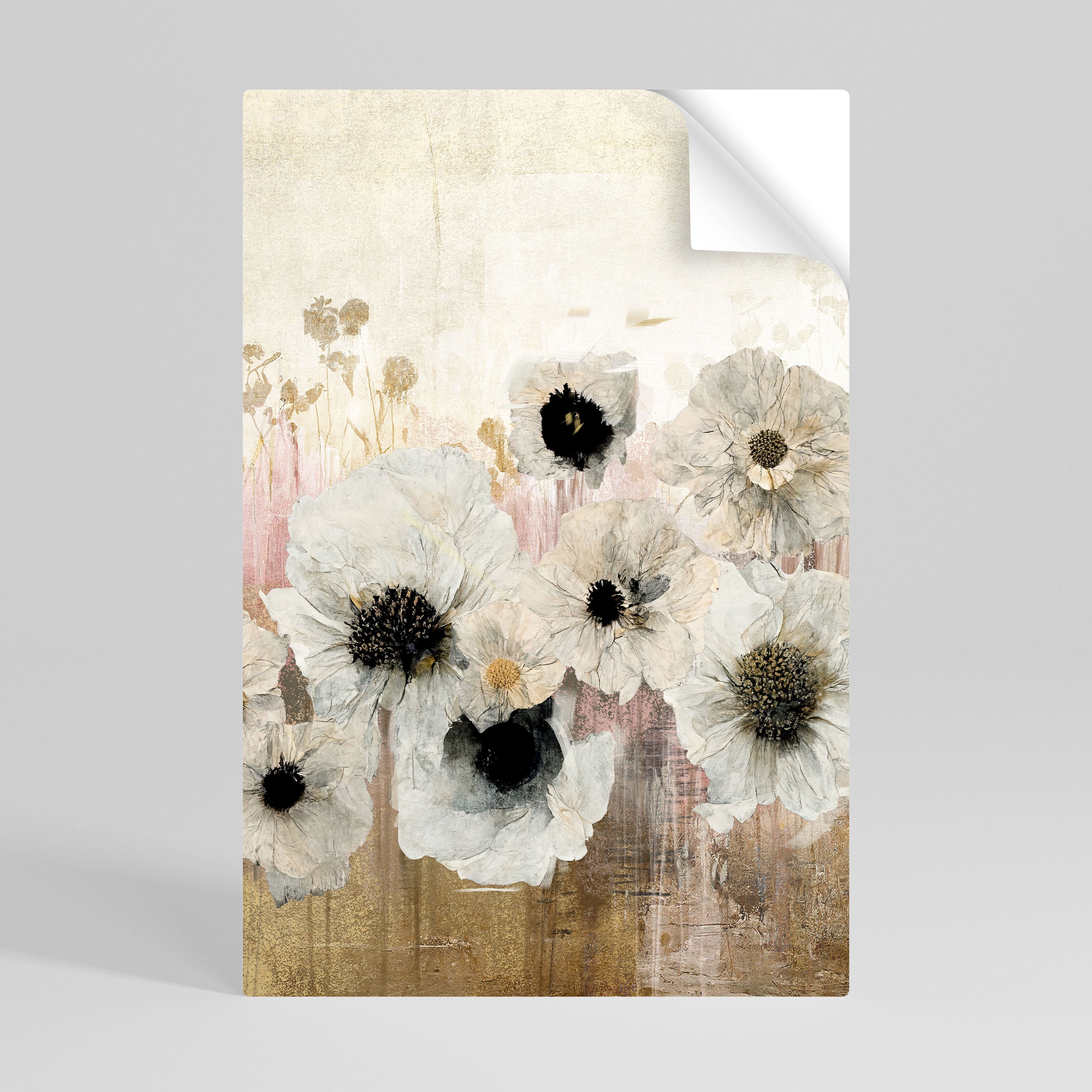 Póster vertical autoadhesivo "Suave armonía vintage"