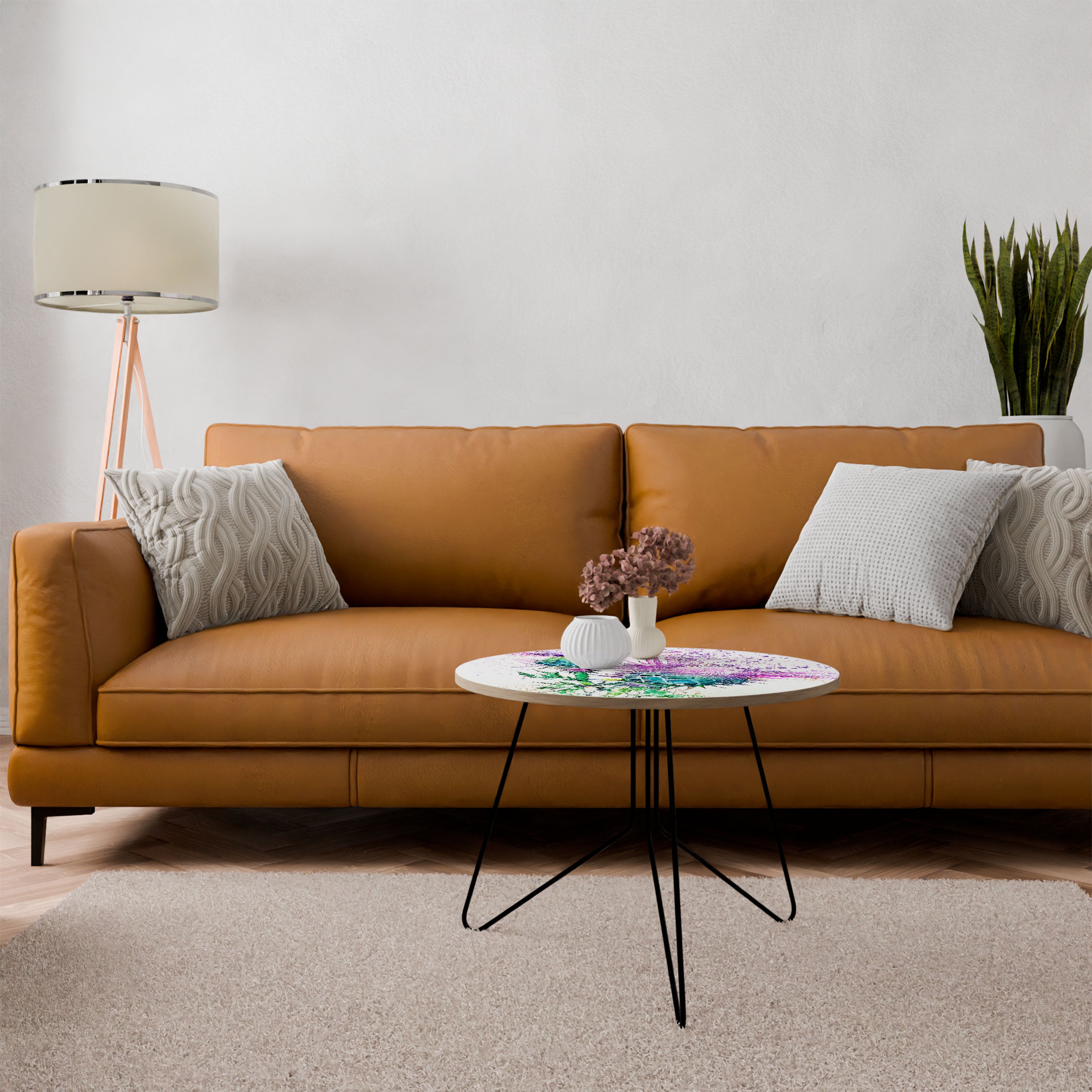 Mesa de centro 69 CARDO COLORIDO DANZA