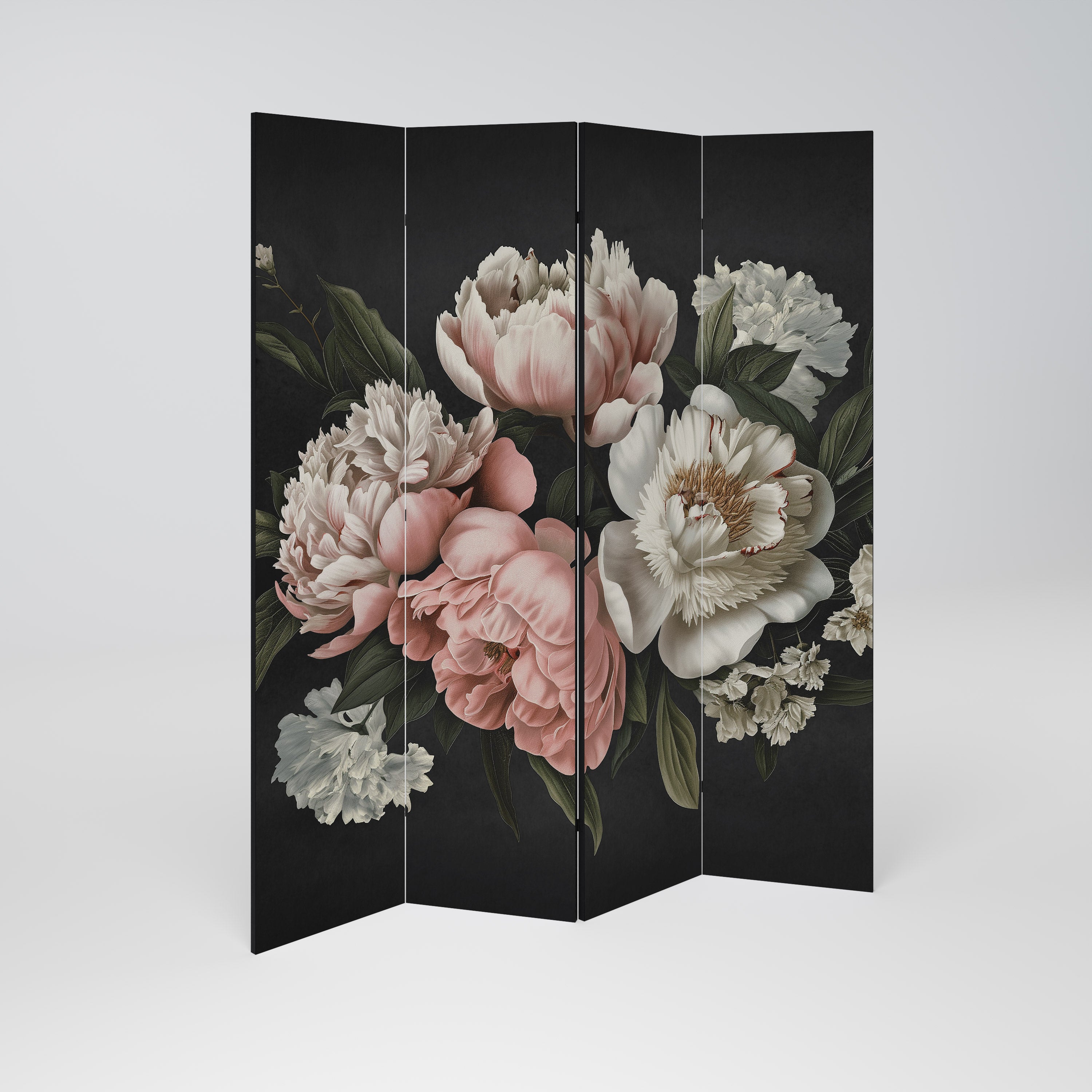 Biombo decorativo de 4 paneles LUSH ELEGANCE