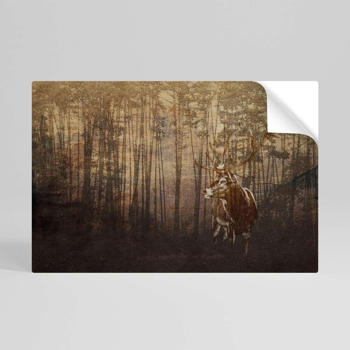 WHISPERING WOODS MYSTIQUE Póster adhesivo horizontal