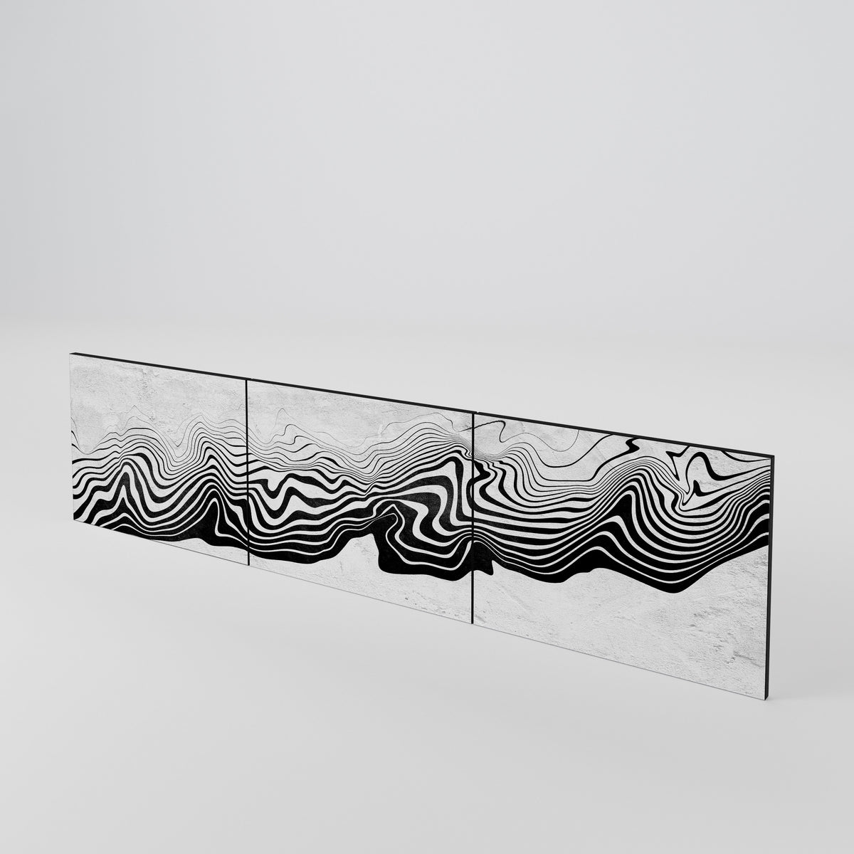 MONOCHROME MIRAGE Juego de 3 puertas para mueble de TV