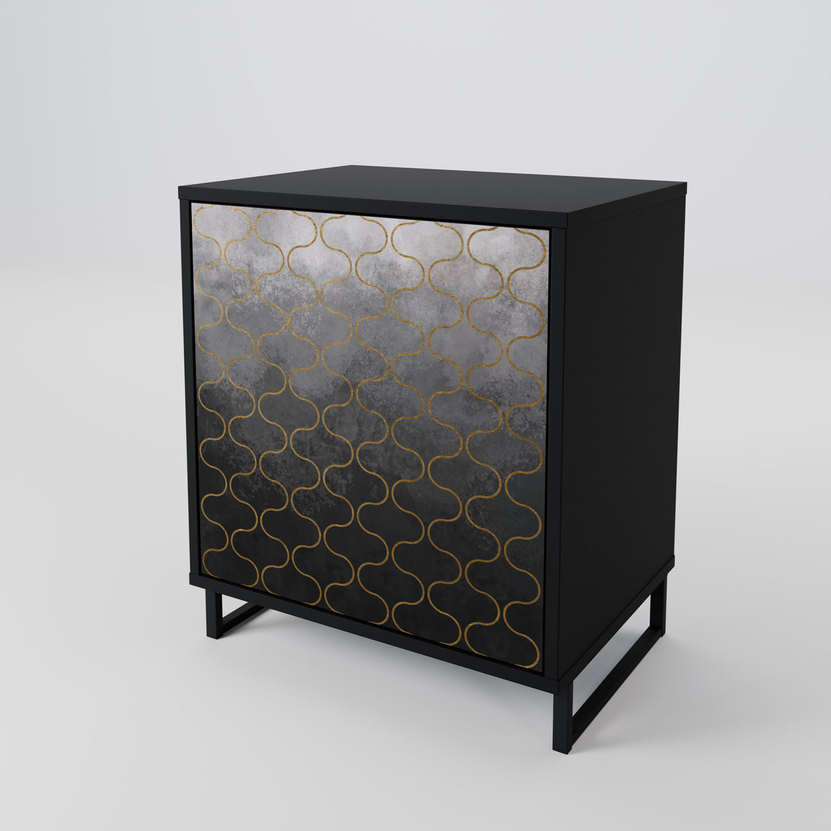 TESSELATED GRAYISH 1-Door Sideboard