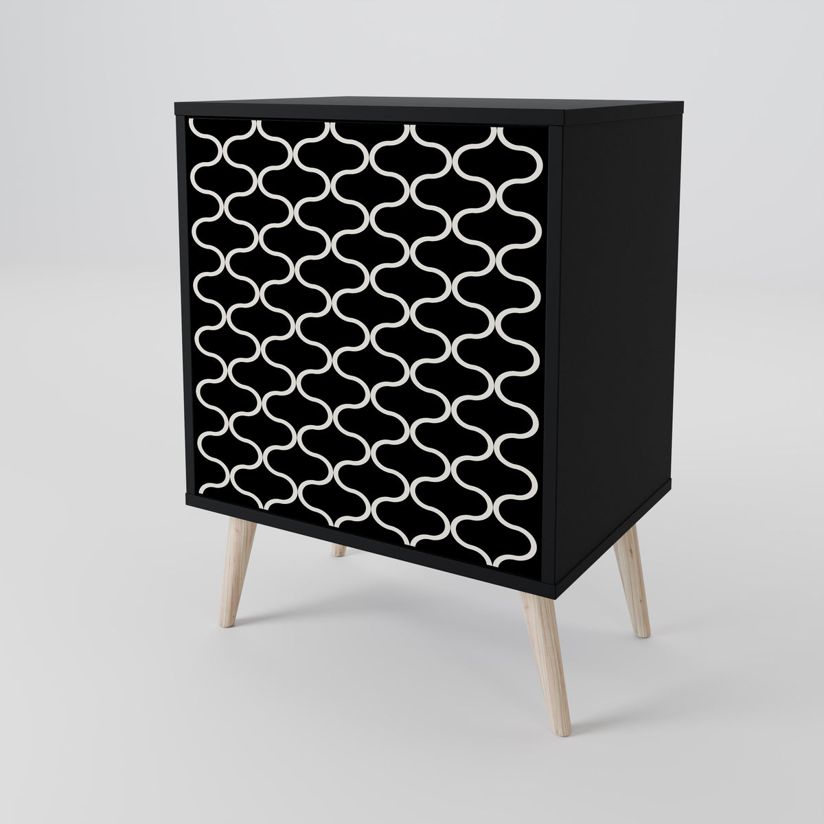 TESSELATED BLACKNESS 1-Door Sideboard