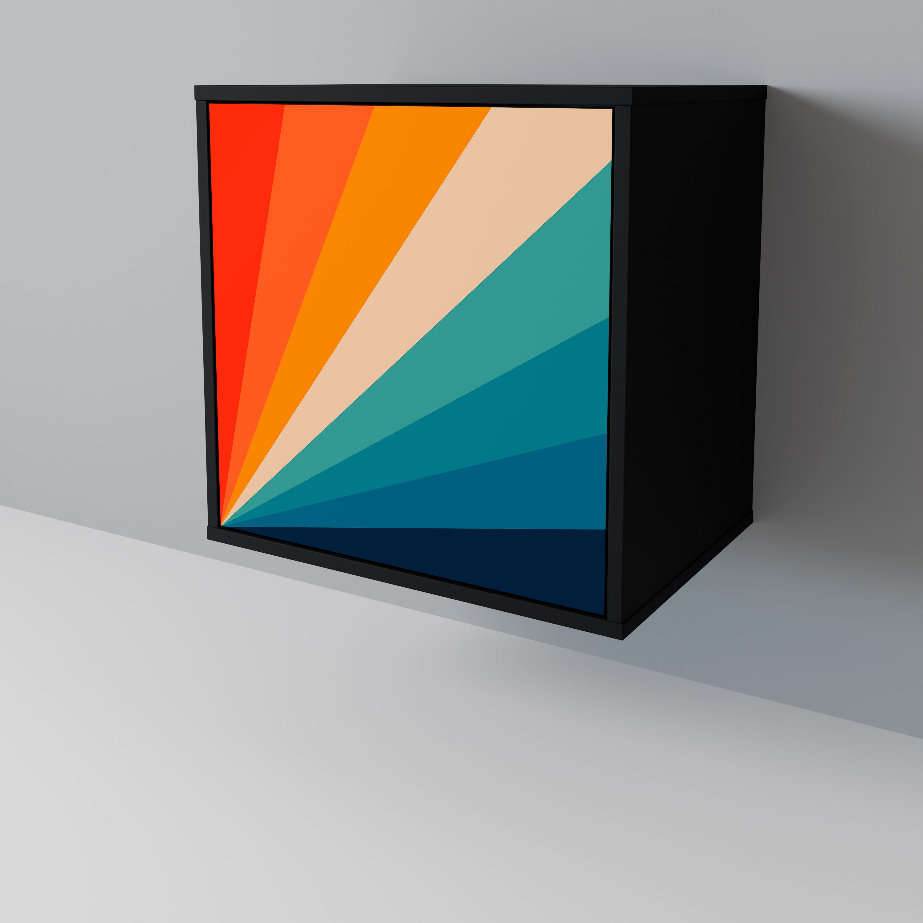 Aparador PRISM CONCUSSION de 1 puerta en acabado negro