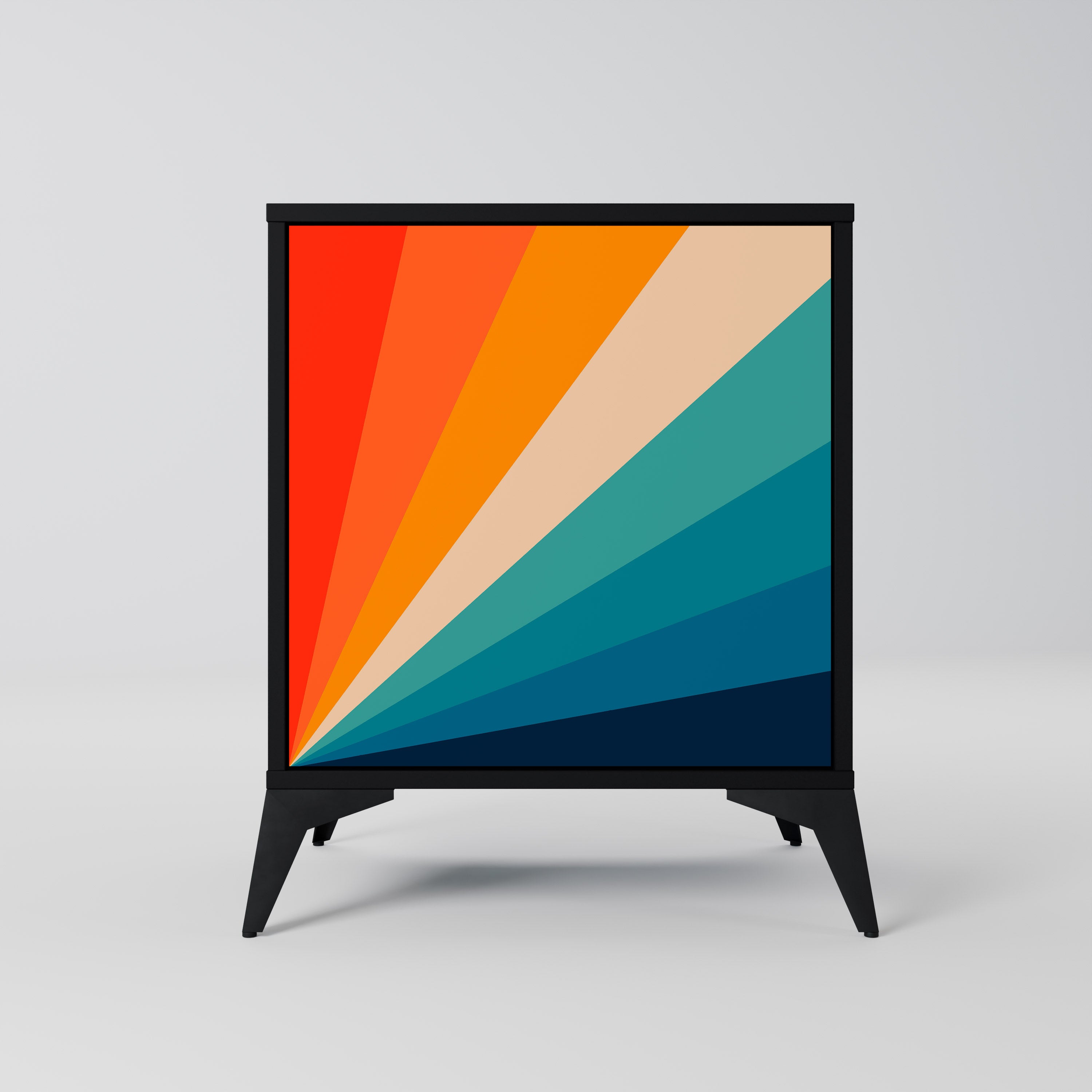 Aparador PRISM CONCUSSION de 1 puerta en acabado negro