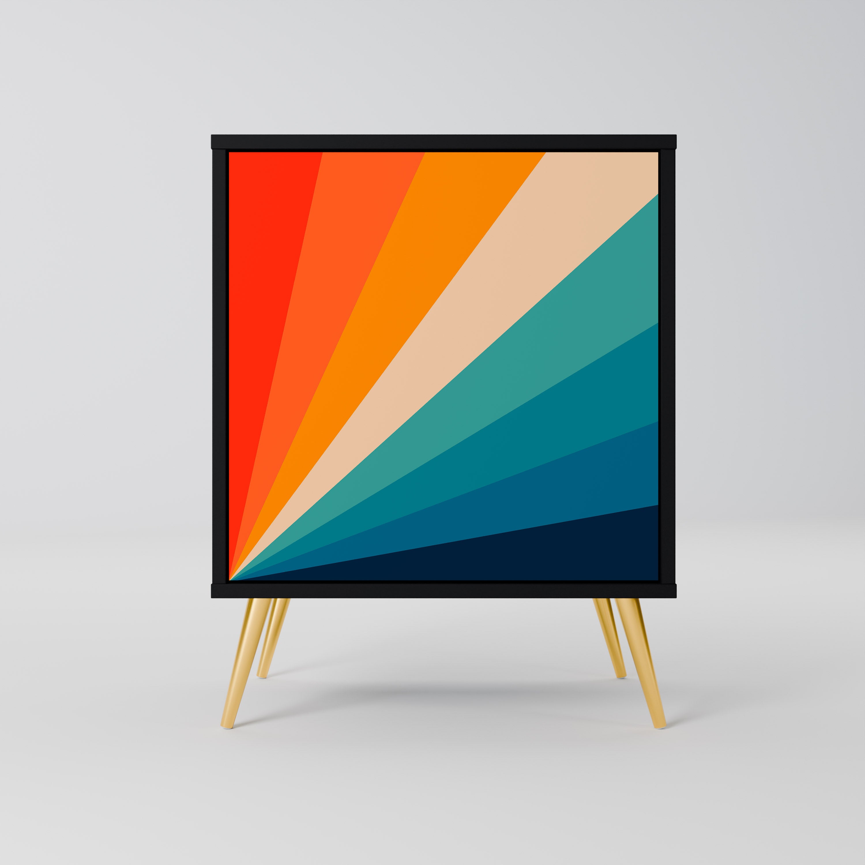 Aparador PRISM CONCUSSION de 1 puerta en acabado negro