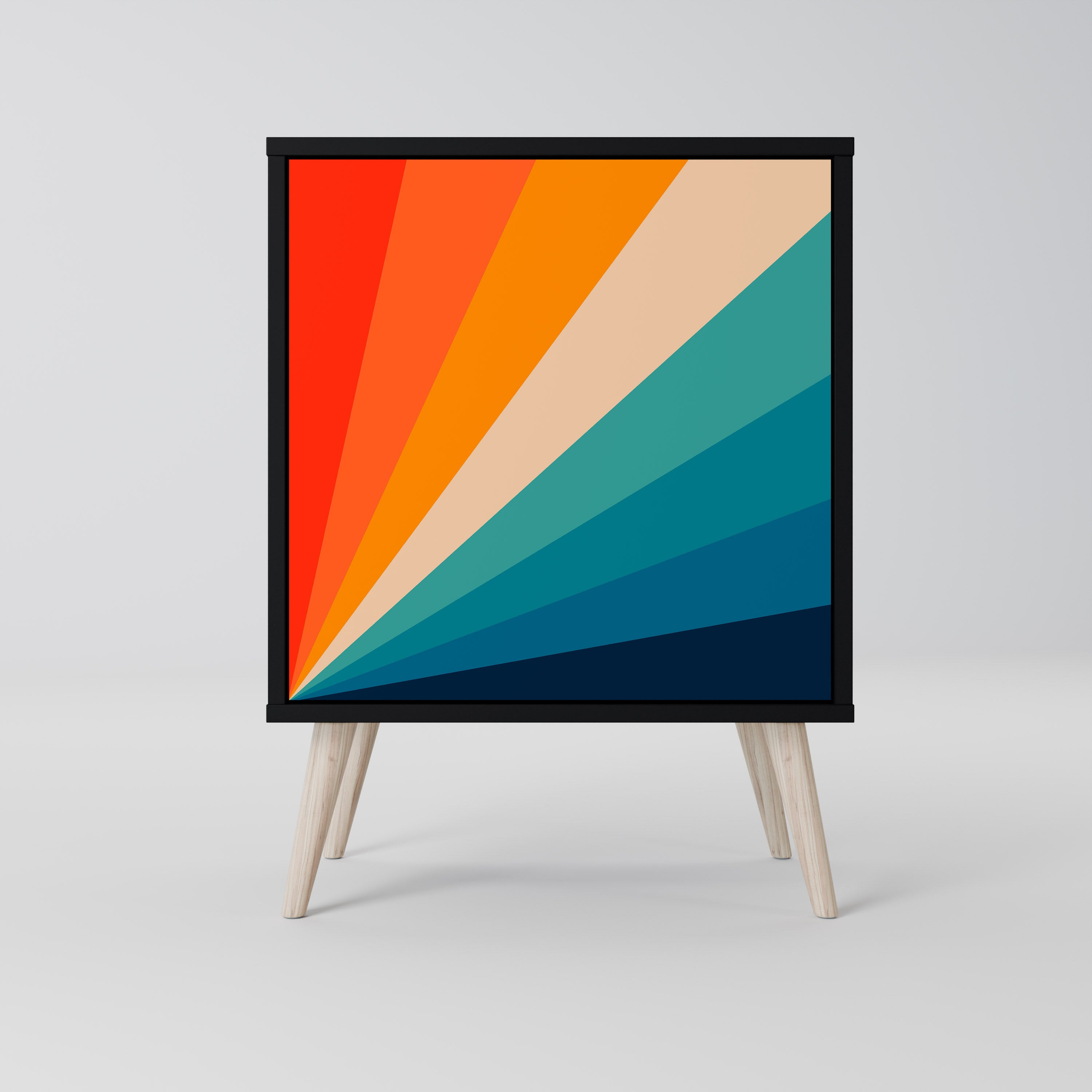 Aparador PRISM CONCUSSION de 1 puerta en acabado negro