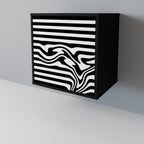 SPECTRA SHOWCASE Aparador de 1 Puerta en Acabado Negro