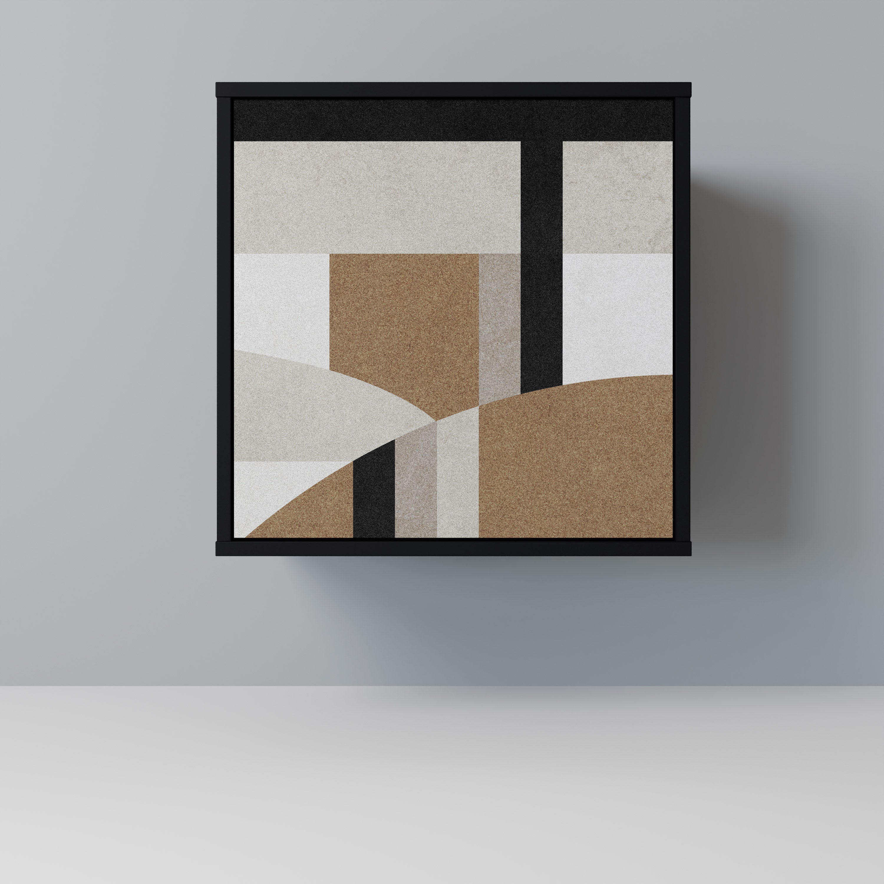 Aparador DELICATE MEMENTO de 1 puerta en acabado negro