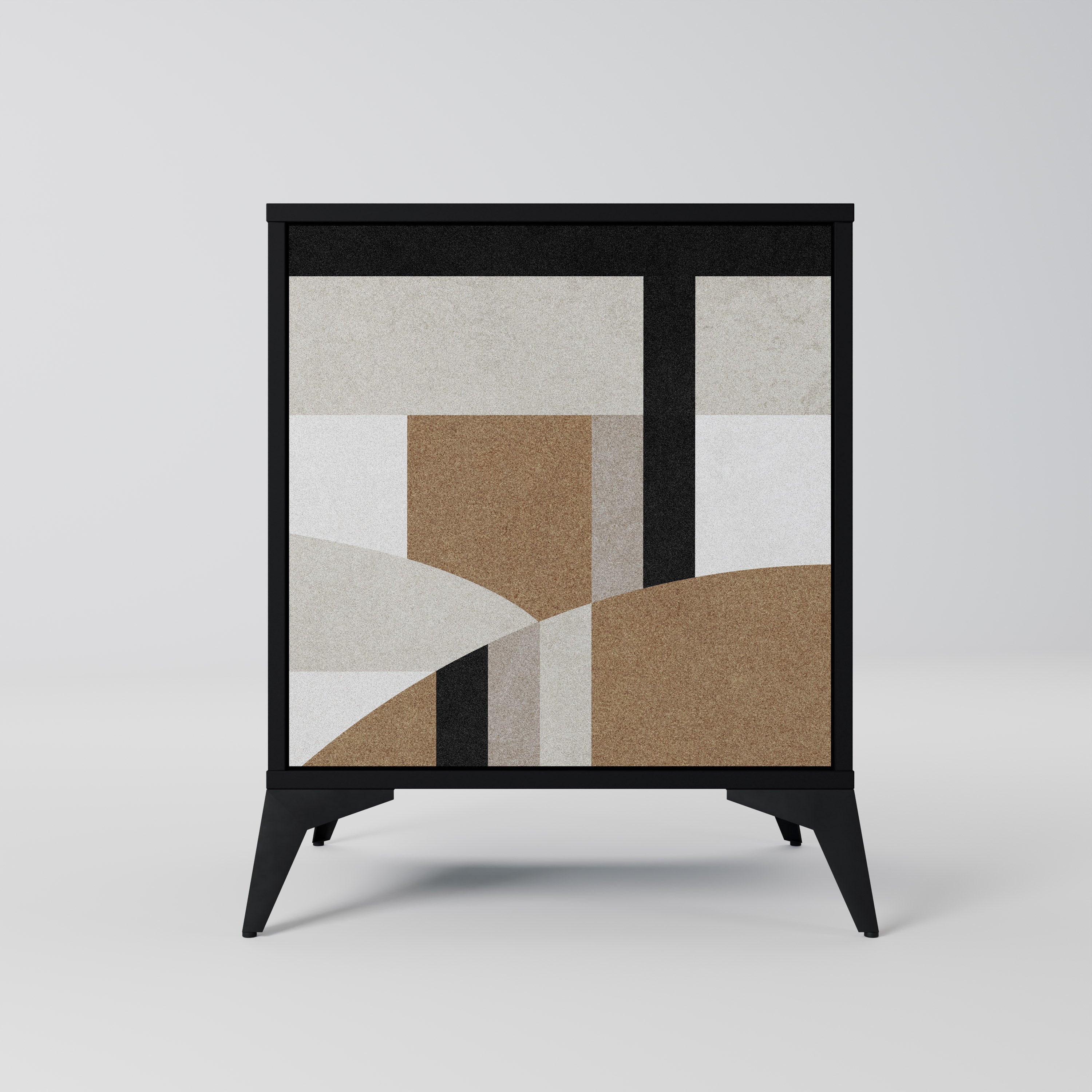 Aparador DELICATE MEMENTO de 1 puerta en acabado negro