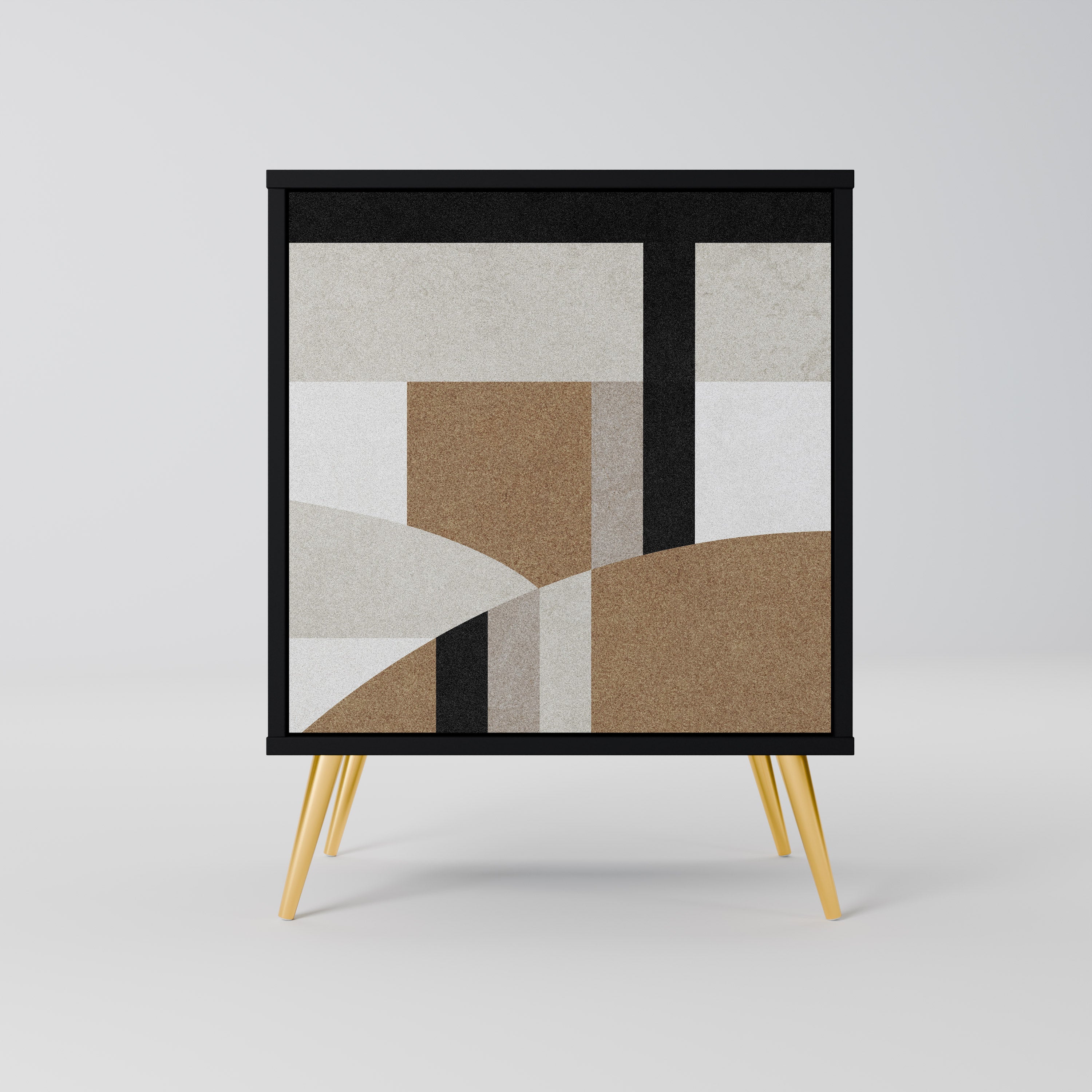 Aparador DELICATE MEMENTO de 1 puerta en acabado negro