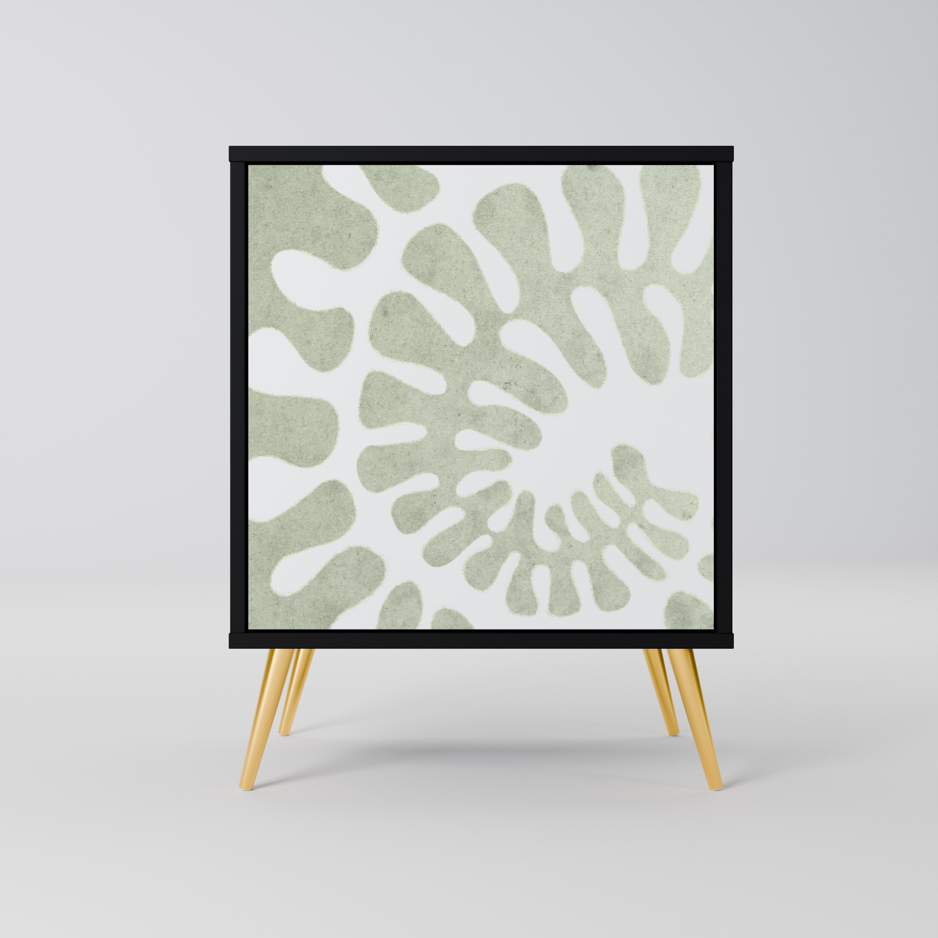 Aparador HELIX DANCE de 1 puerta en acabado negro