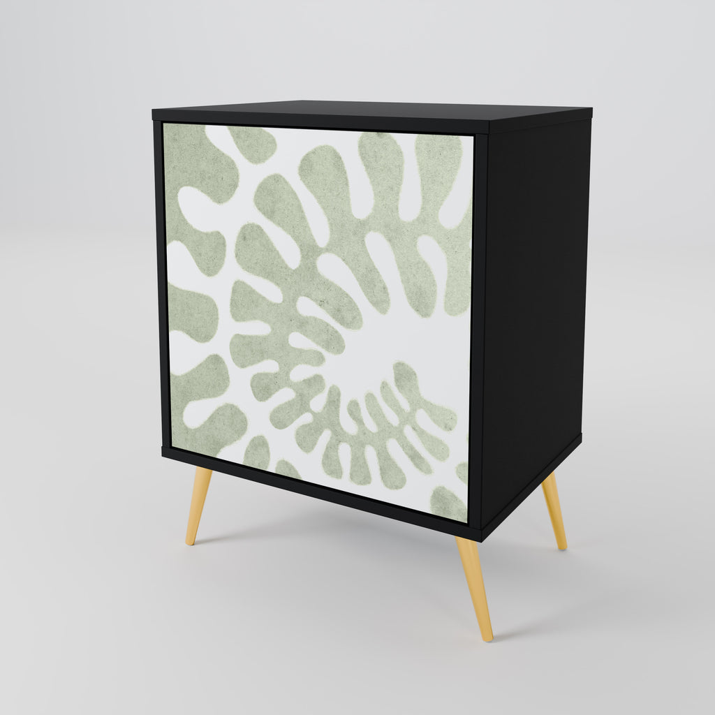 Aparador HELIX DANCE de 1 puerta en acabado negro