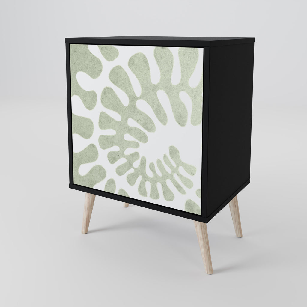 Aparador HELIX DANCE de 1 puerta en acabado negro