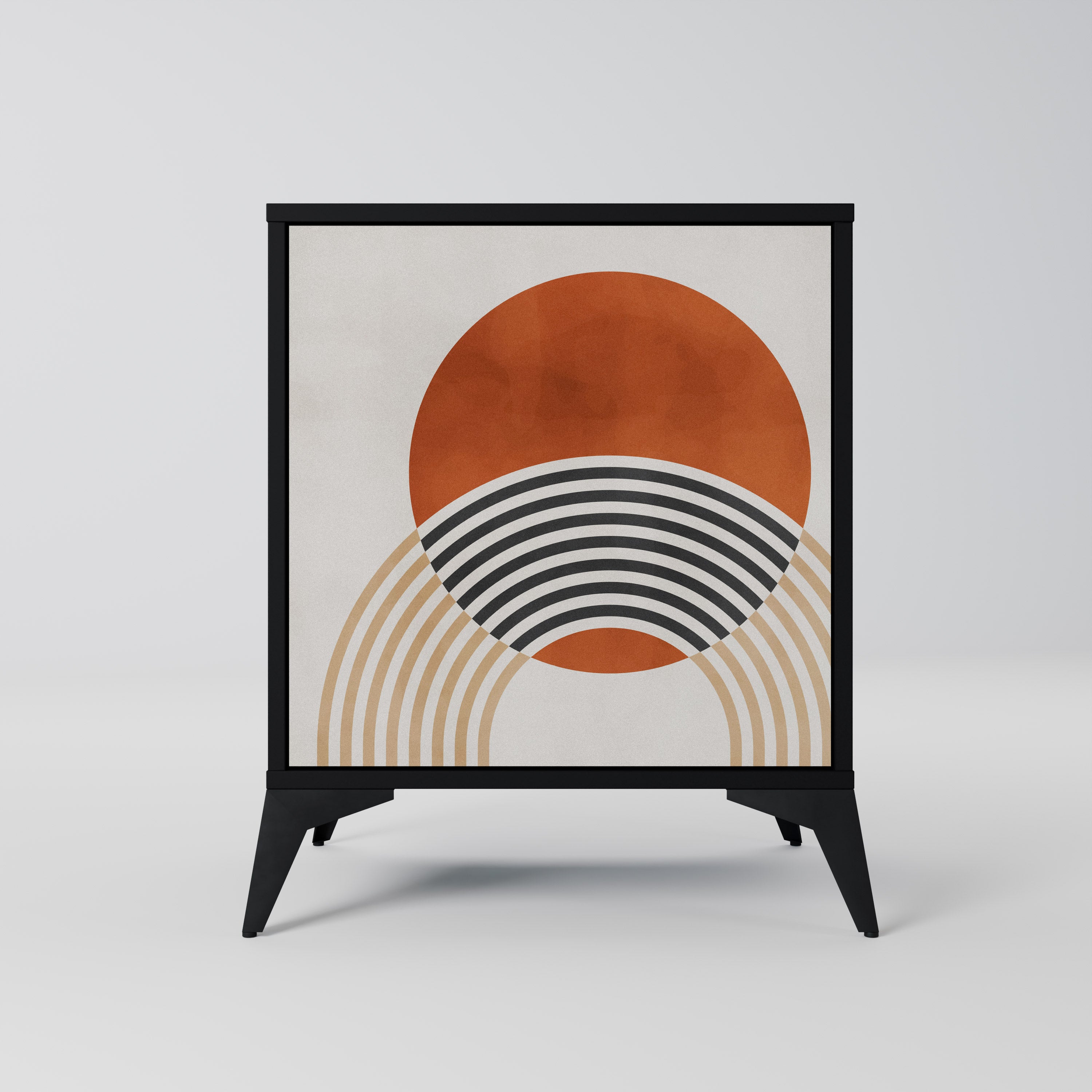 Aparador SPACE AROUND de 1 puerta en acabado negro