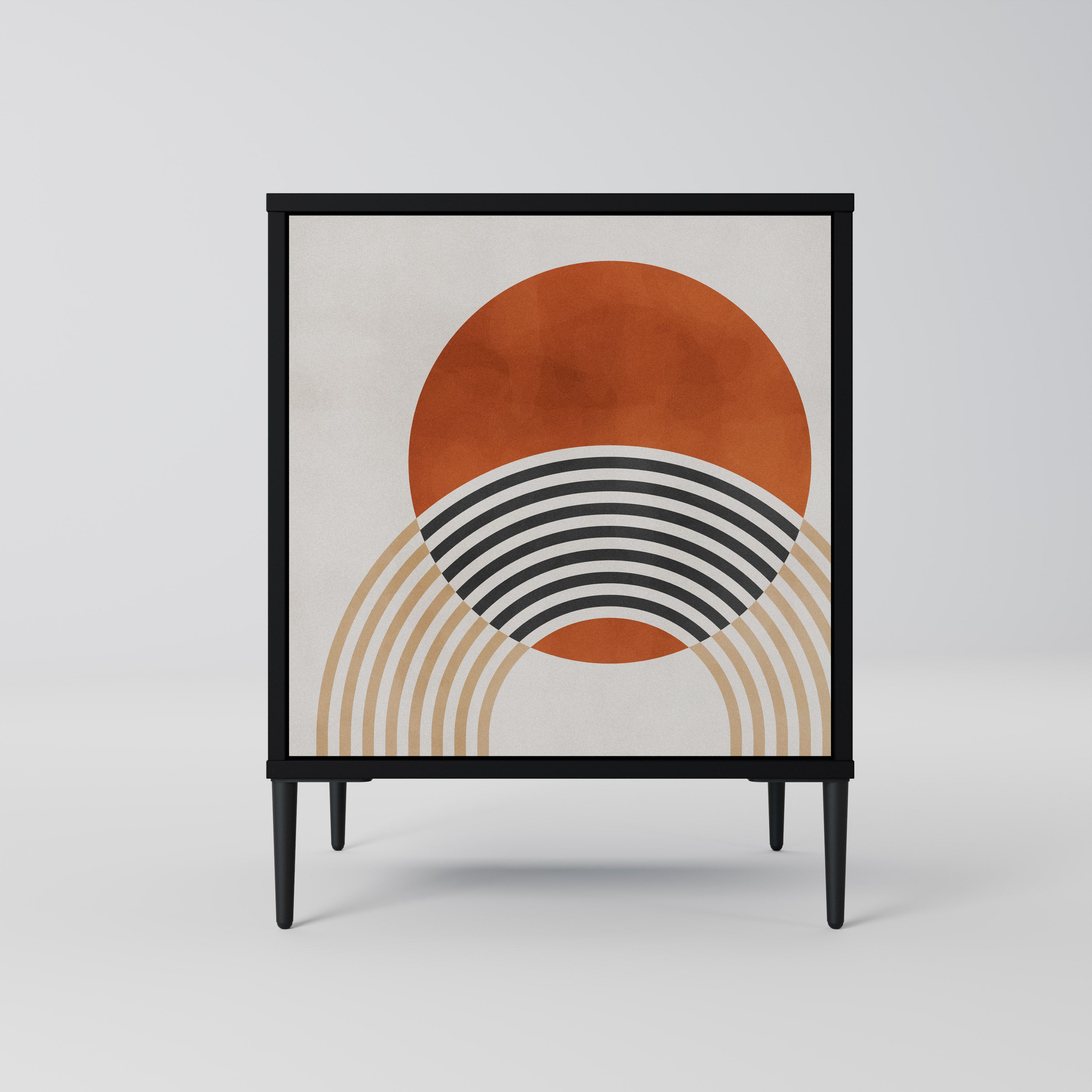 Aparador SPACE AROUND de 1 puerta en acabado negro