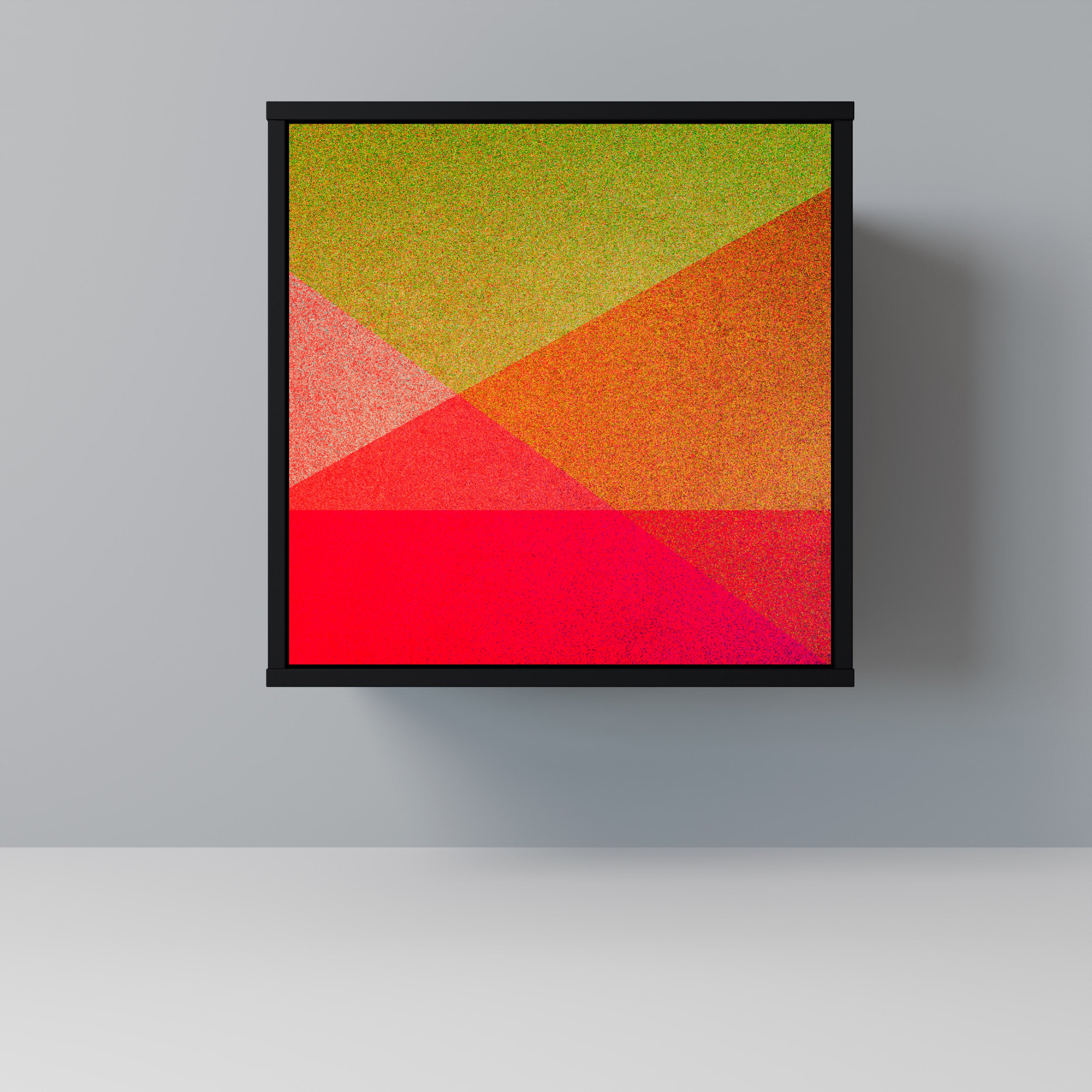 Aparador VIVID GEOMETRY de 1 puerta en acabado negro