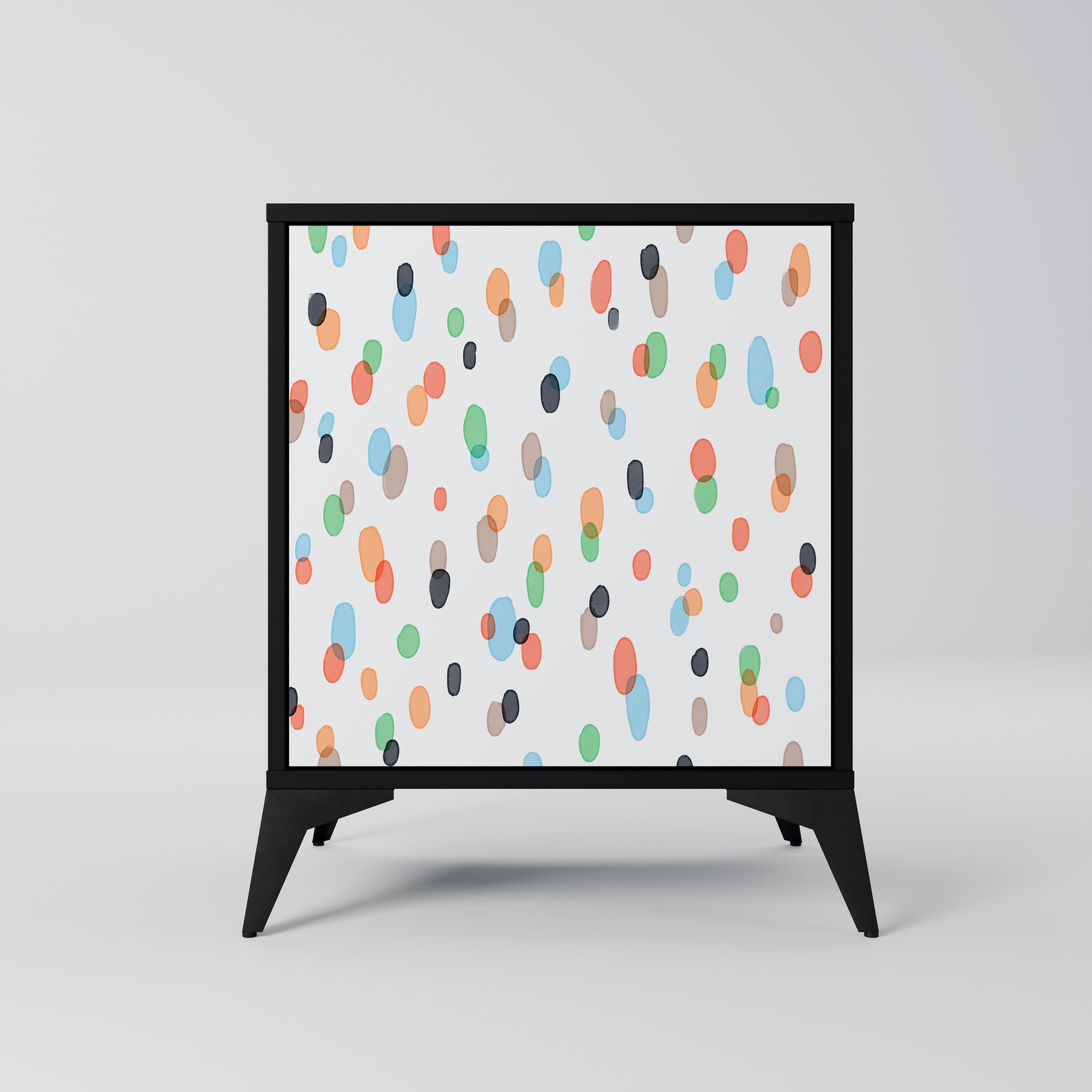 ENERGETIC SPOTS Aparador de 1 puerta en acabado negro