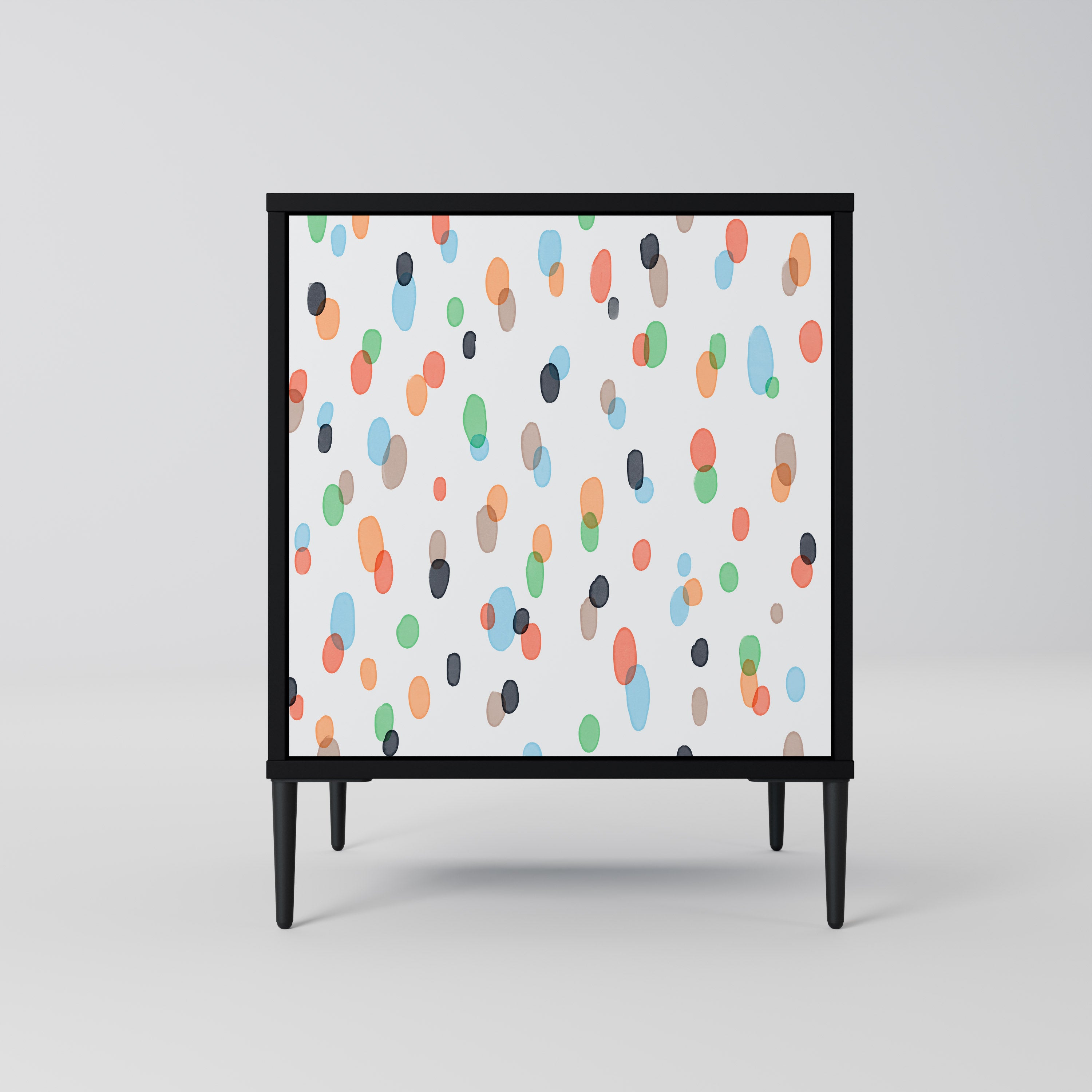 ENERGETIC SPOTS Aparador de 1 puerta en acabado negro