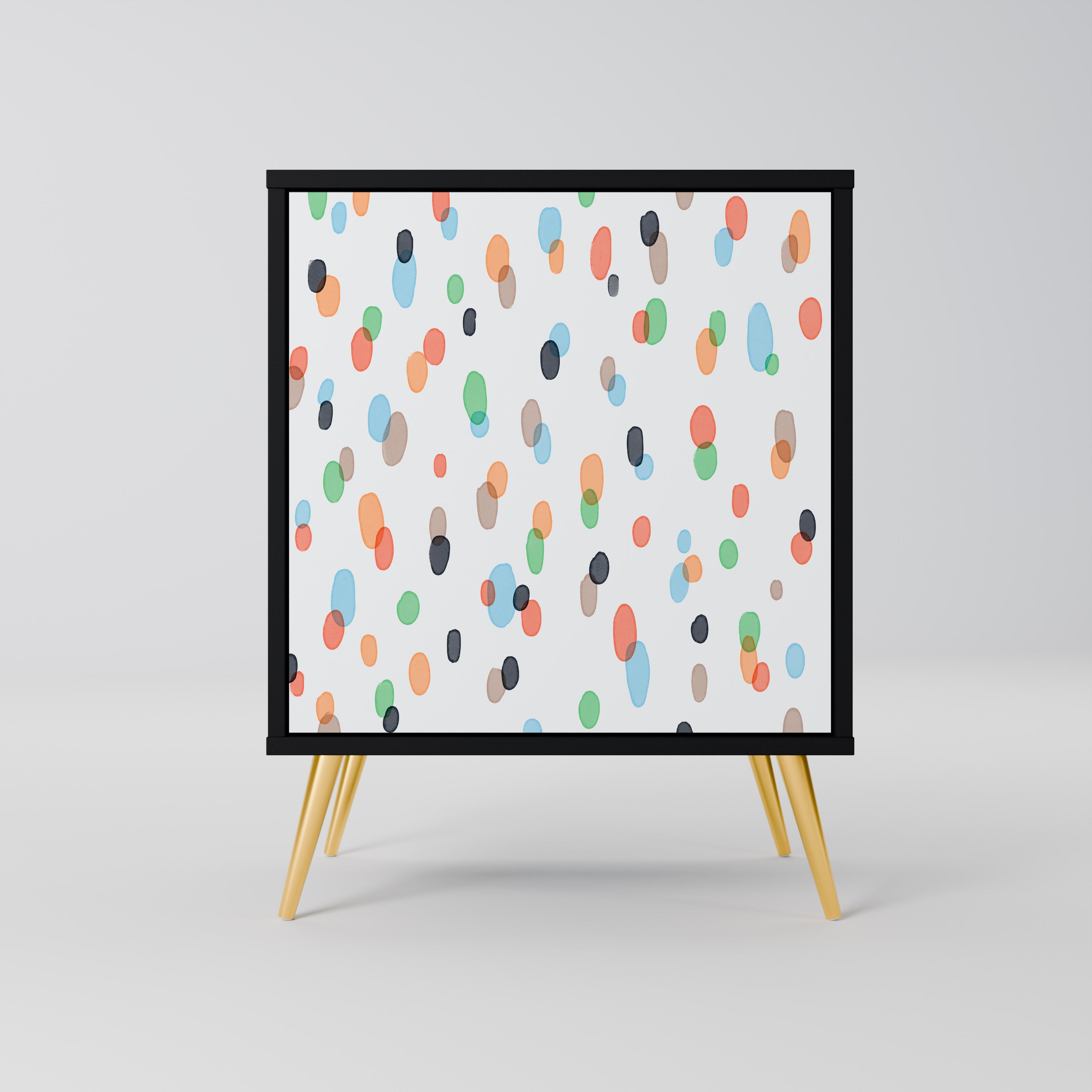 ENERGETIC SPOTS Aparador de 1 puerta en acabado negro