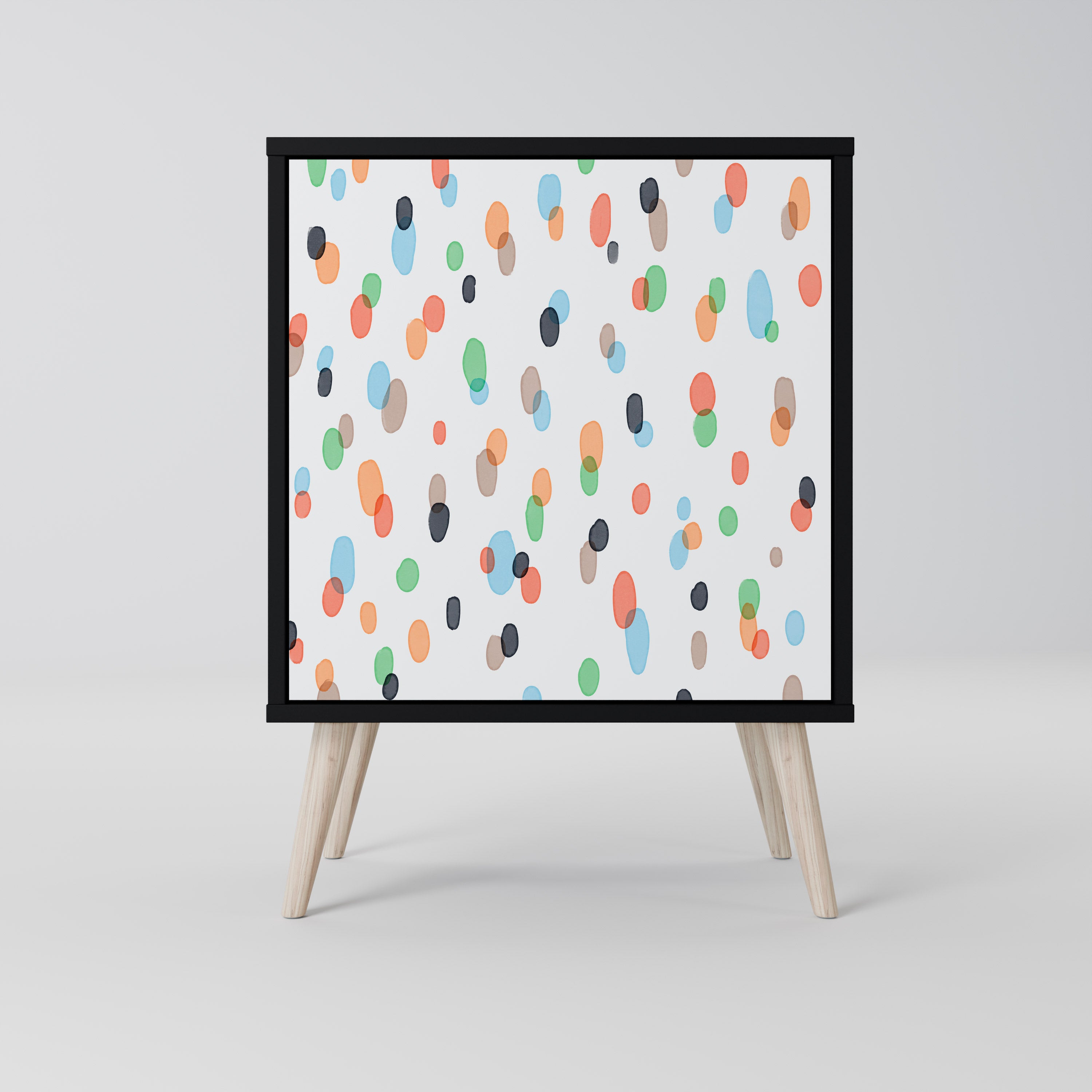 ENERGETIC SPOTS Aparador de 1 puerta en acabado negro