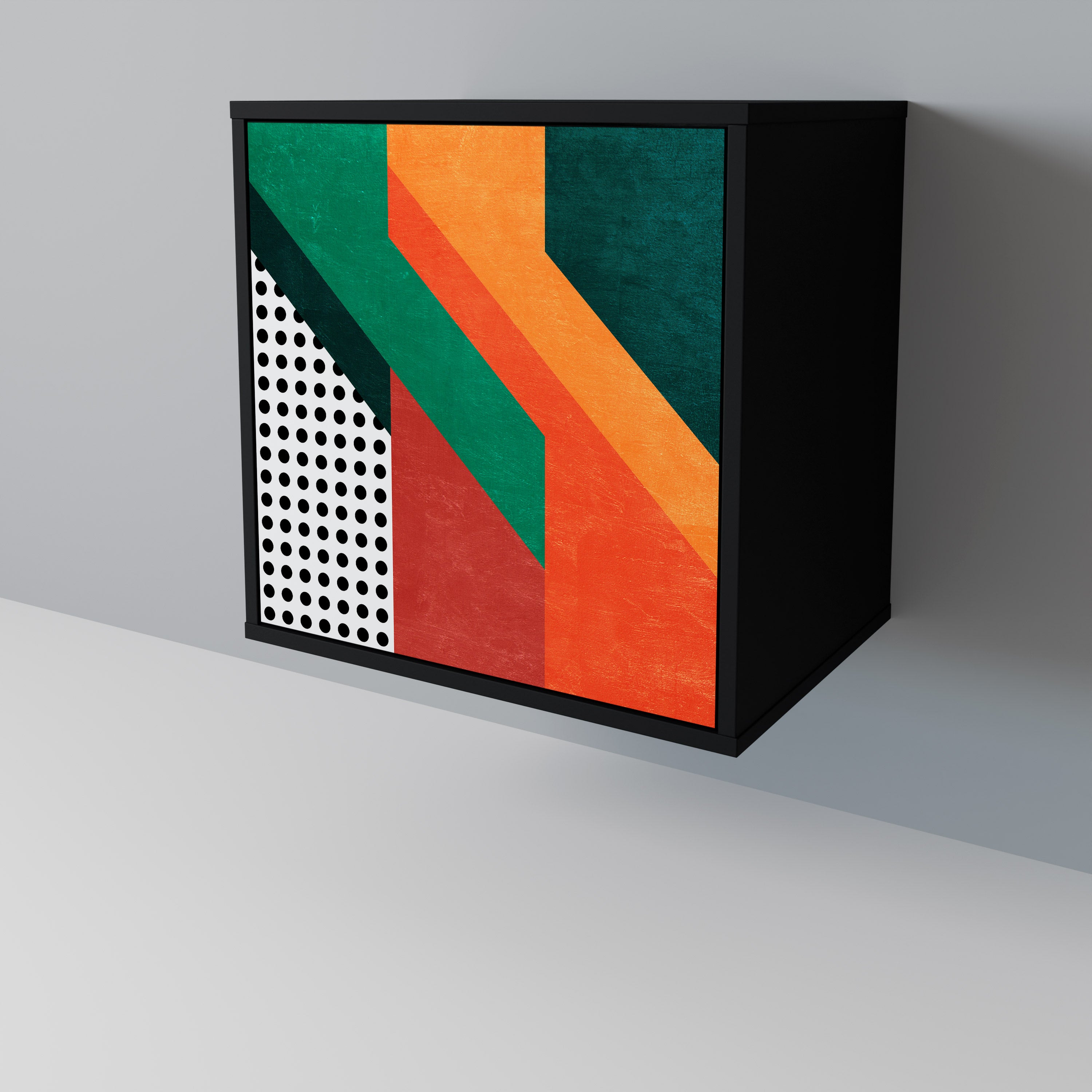 Aparador MAKESHIFT ARTISTRY de 1 puerta en acabado negro