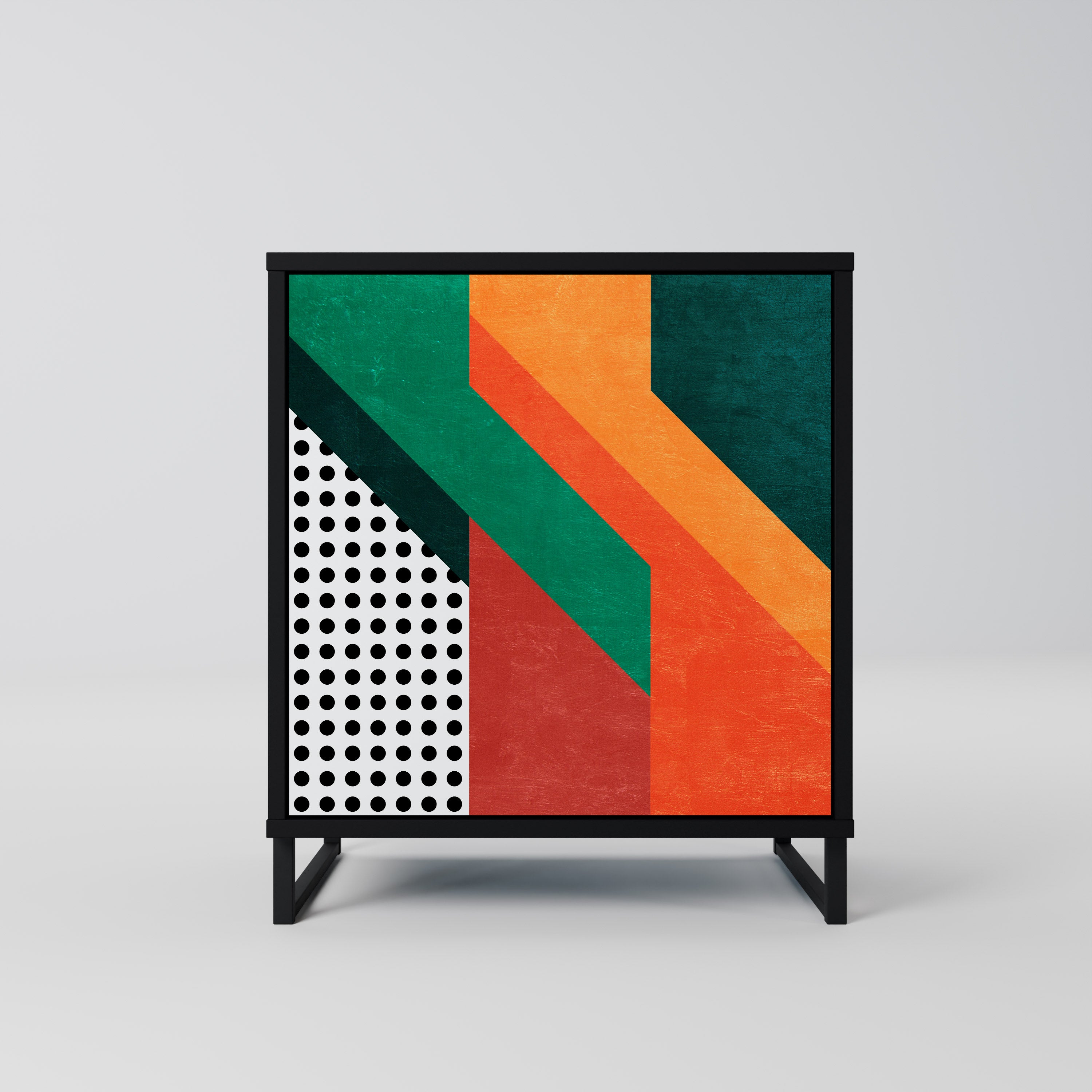 Aparador MAKESHIFT ARTISTRY de 1 puerta en acabado negro