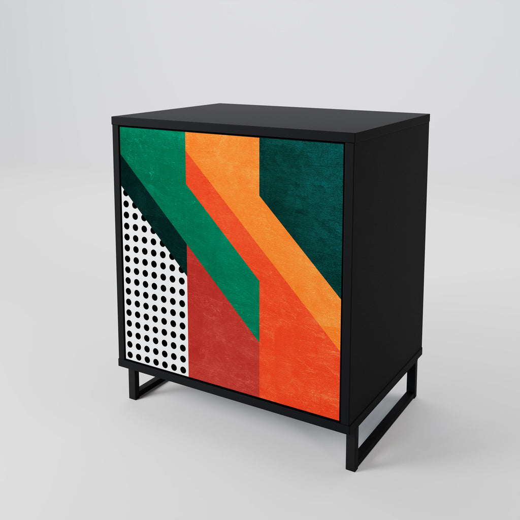 Aparador MAKESHIFT ARTISTRY de 1 puerta en acabado negro