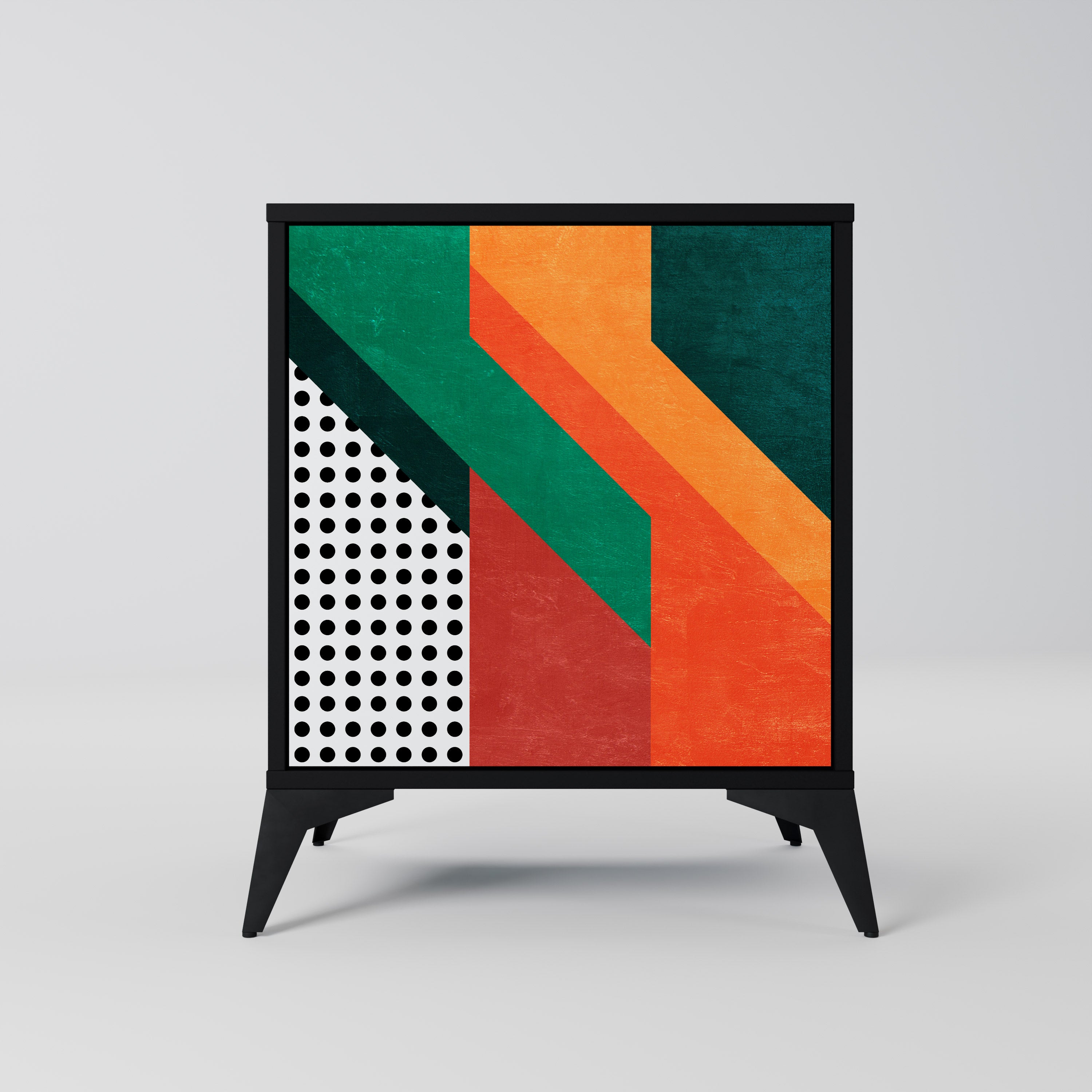 Aparador MAKESHIFT ARTISTRY de 1 puerta en acabado negro