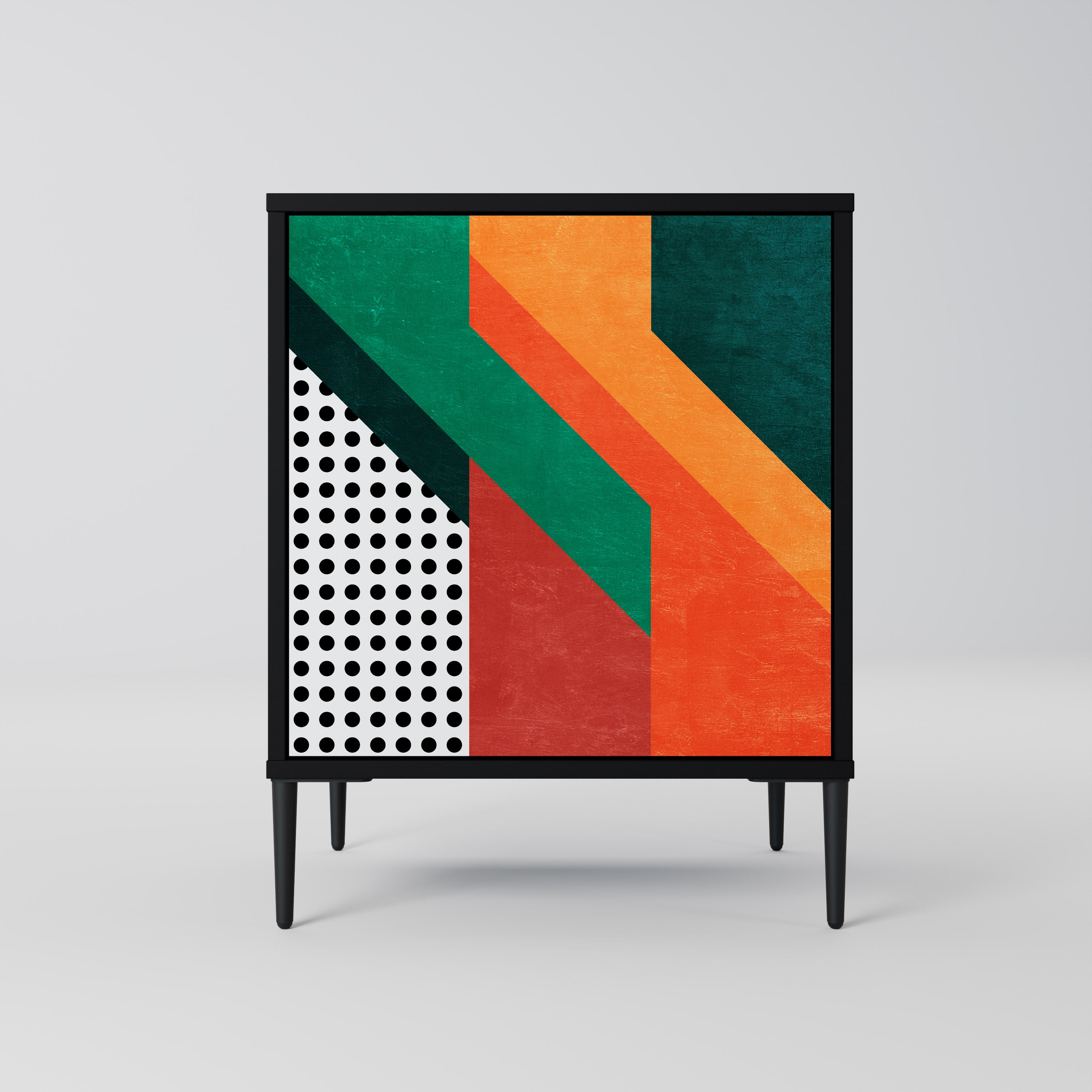 Aparador MAKESHIFT ARTISTRY de 1 puerta en acabado negro