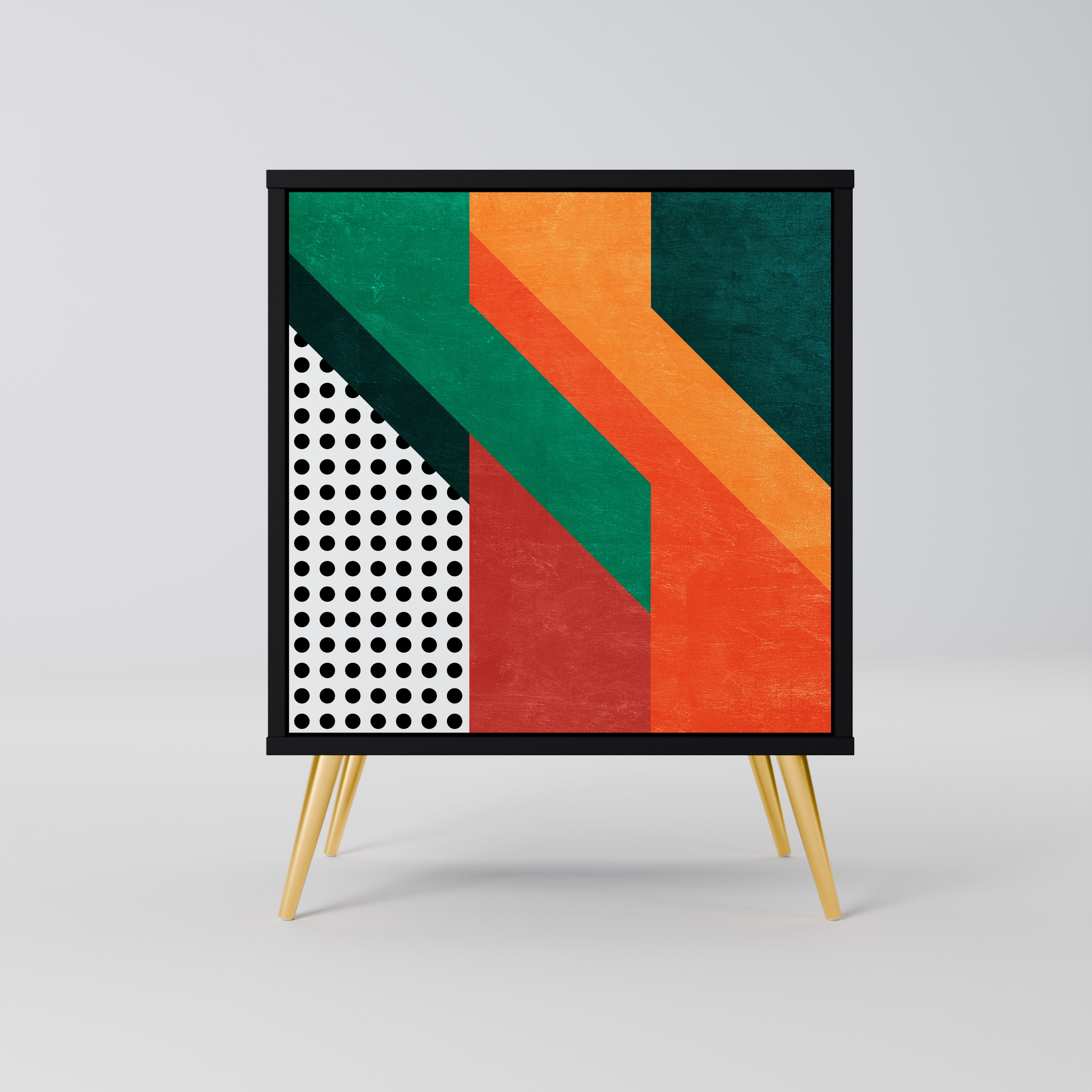 Aparador MAKESHIFT ARTISTRY de 1 puerta en acabado negro