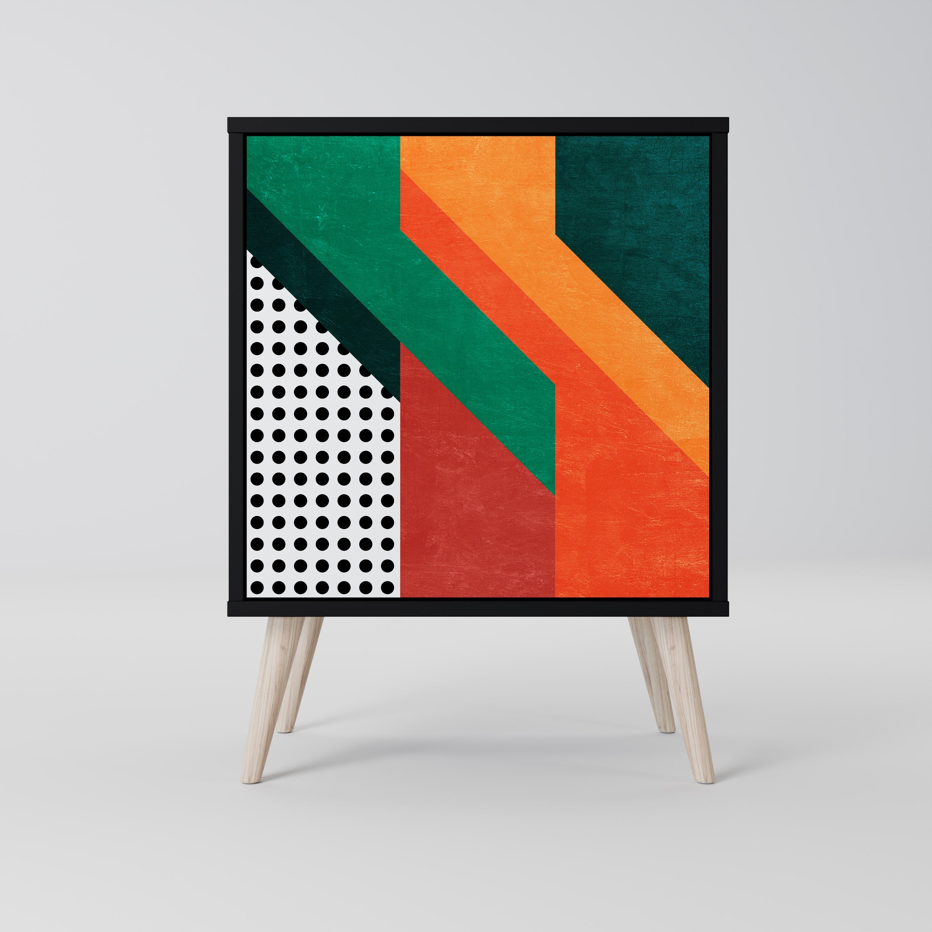 Aparador MAKESHIFT ARTISTRY de 1 puerta en acabado negro