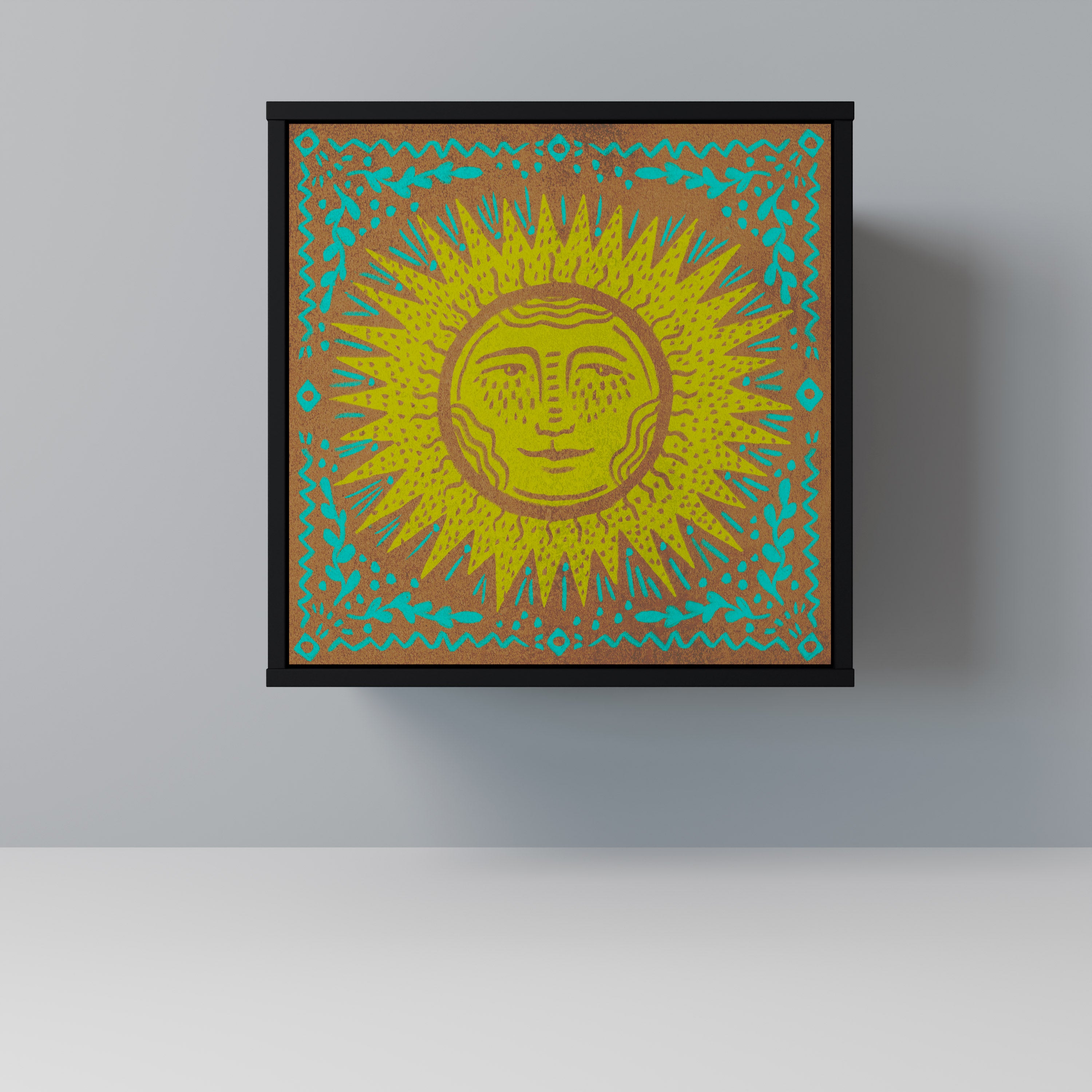 Aparador SUNSHINE EULOGY de 1 puerta en acabado negro