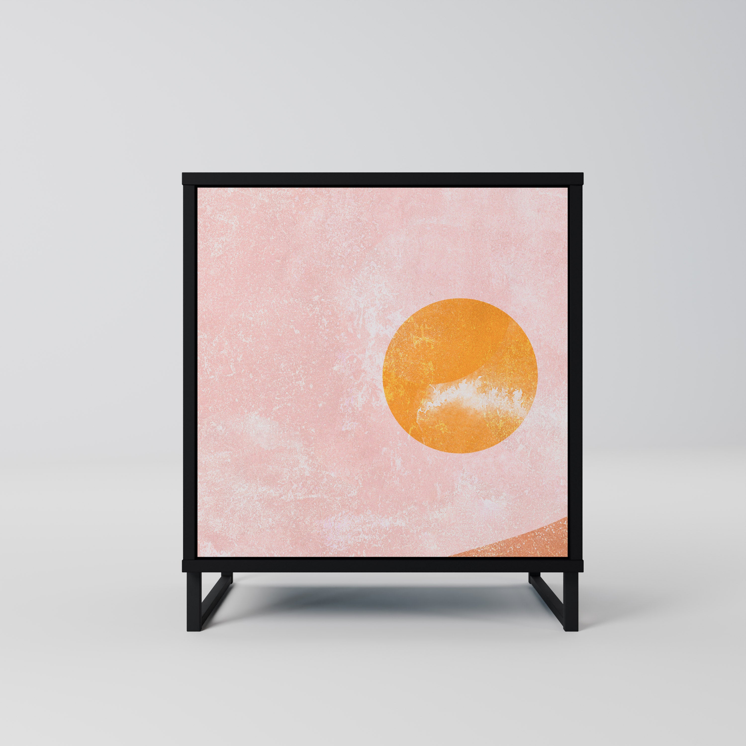 Aparador LUMINOUS SUNLIGHT de 1 puerta en acabado negro