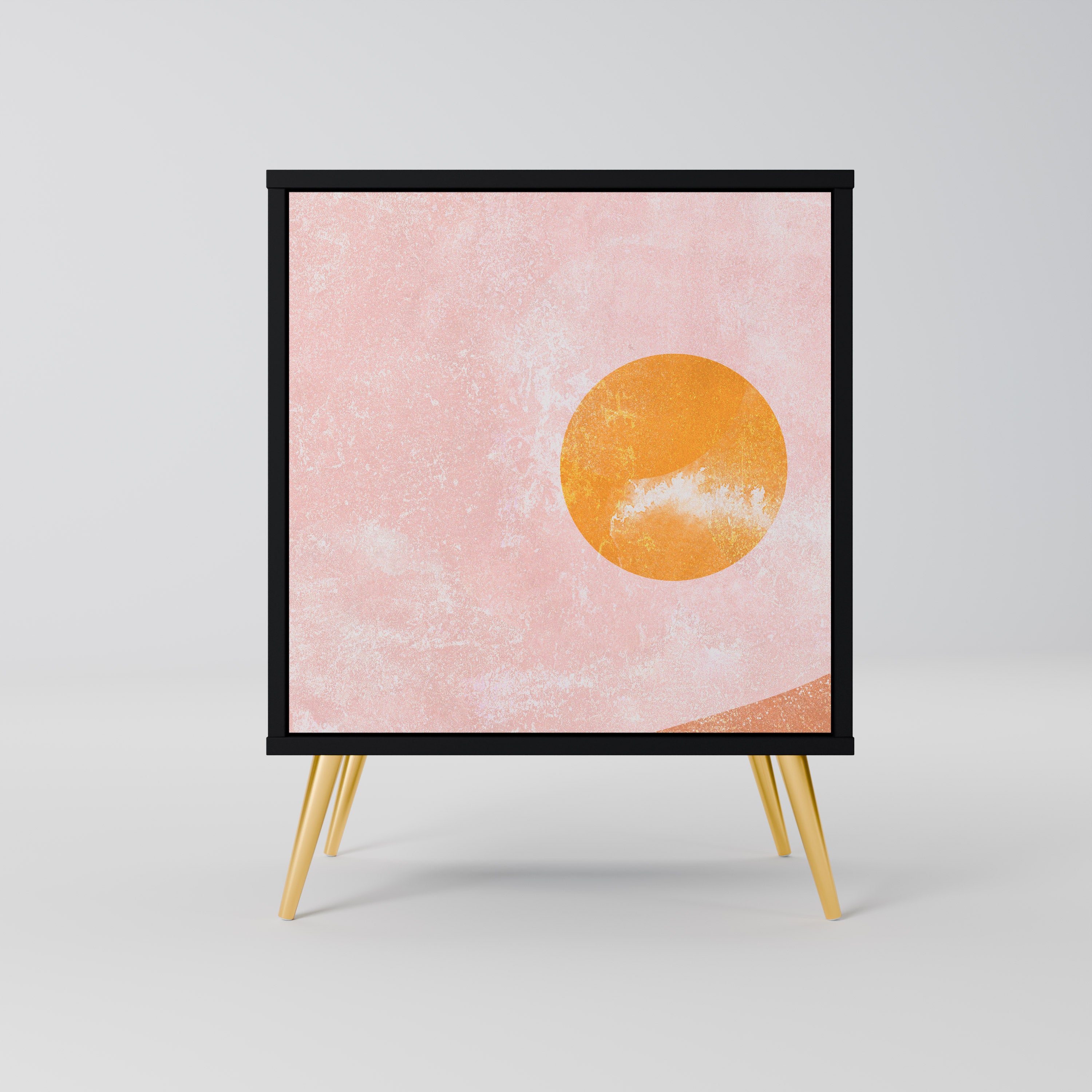 Aparador LUMINOUS SUNLIGHT de 1 puerta en acabado negro