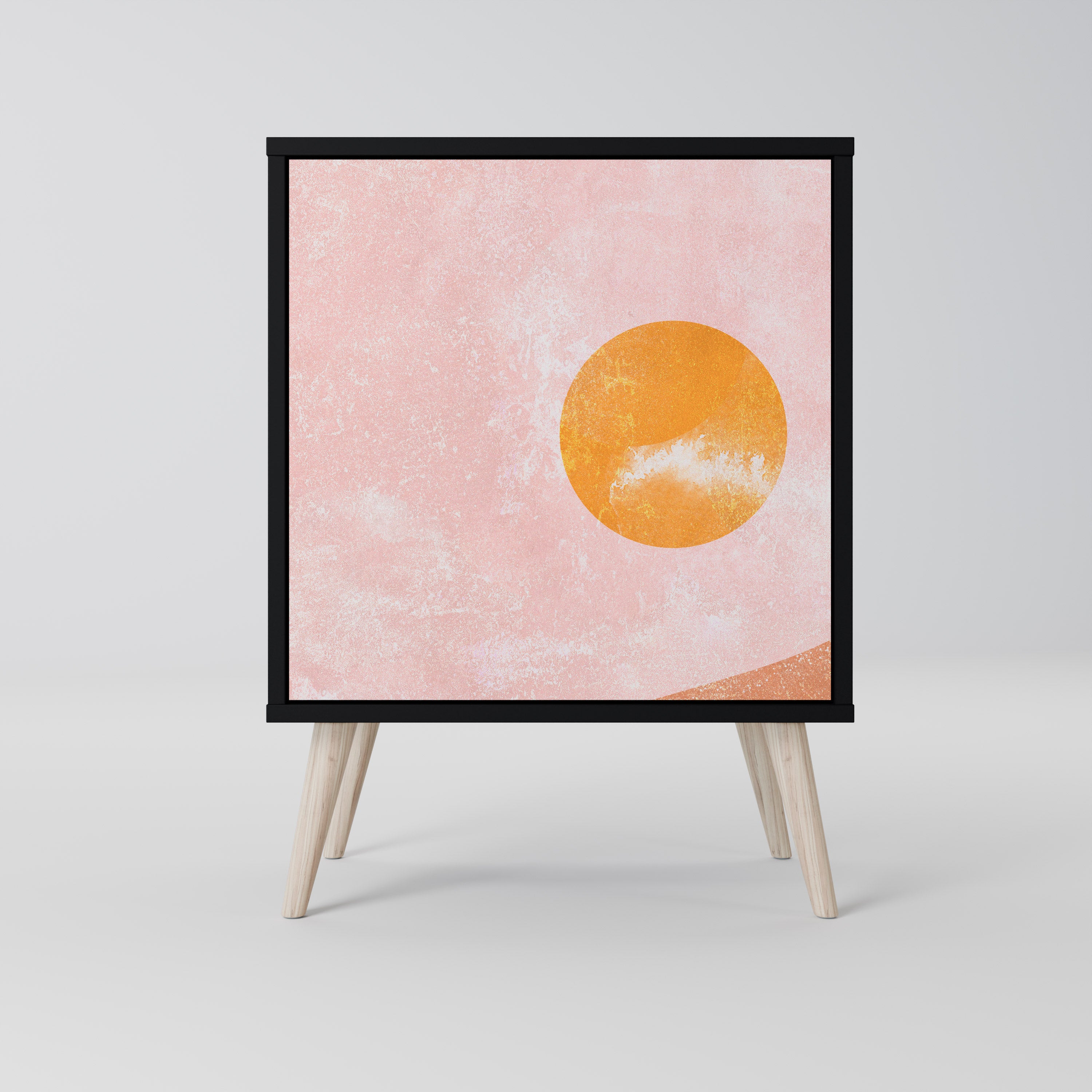 Aparador LUMINOUS SUNLIGHT de 1 puerta en acabado negro