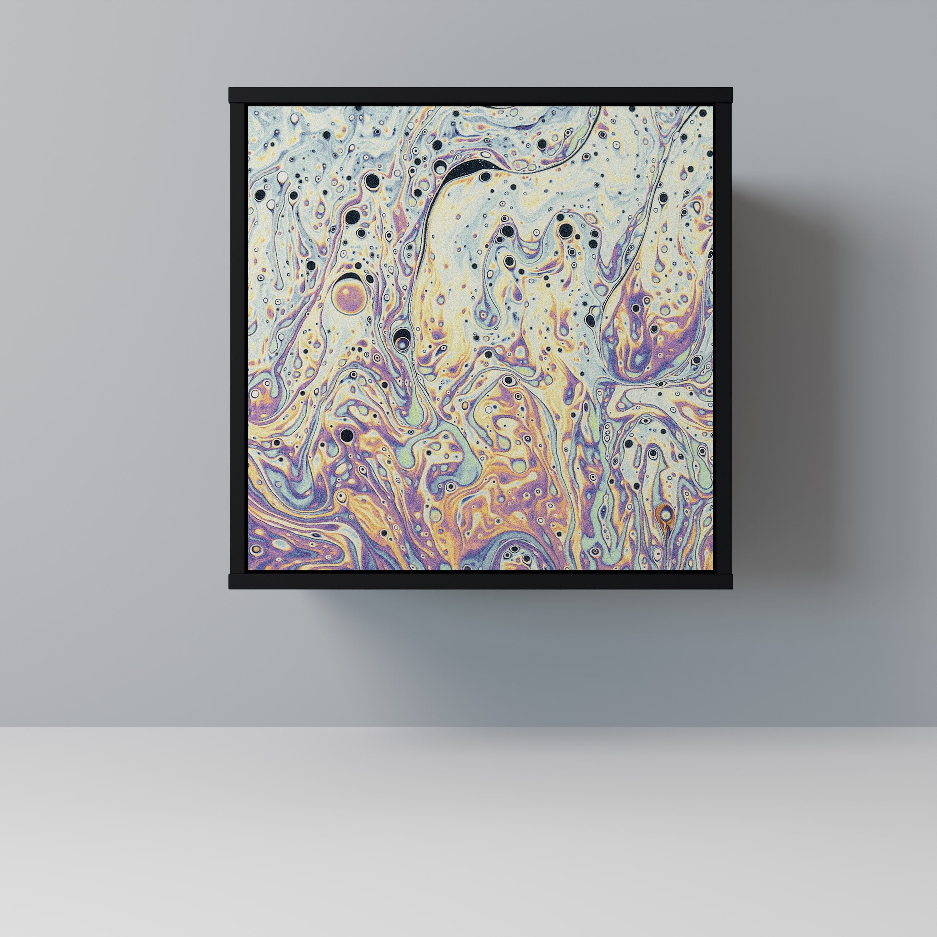 Aparador MOSAIC OF COLORS de 1 puerta en acabado negro