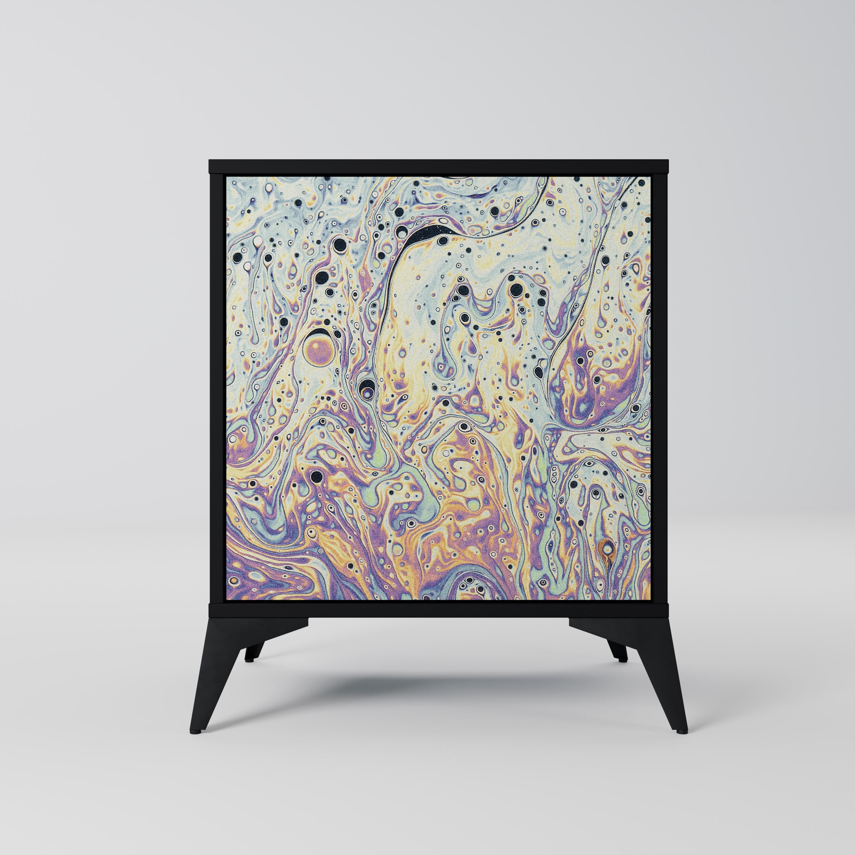 Aparador MOSAIC OF COLORS de 1 puerta en acabado negro