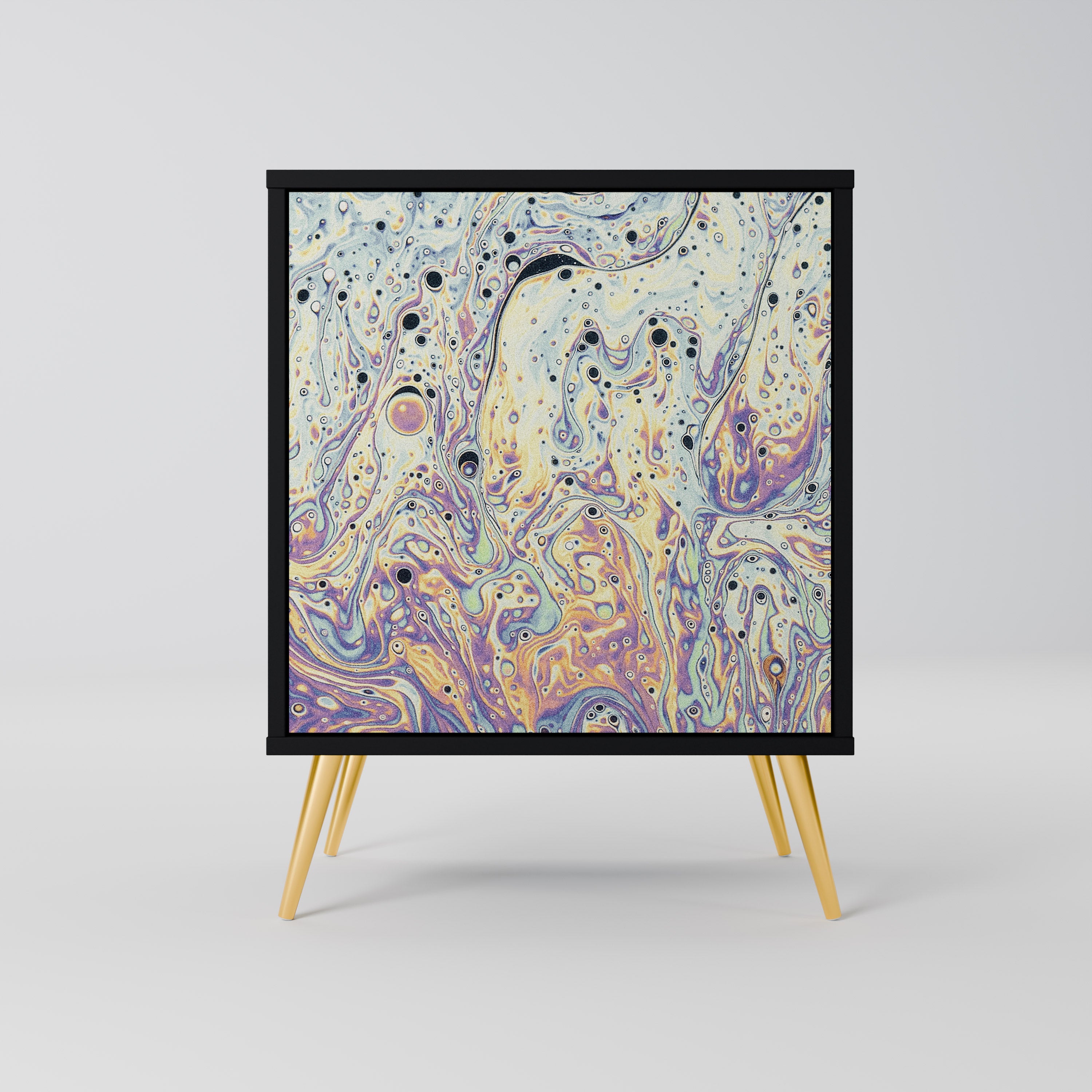 Aparador MOSAIC OF COLORS de 1 puerta en acabado negro