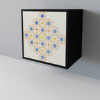 PATTERNED PRISM Aparador de 1 Puerta en Acabado Negro