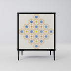 PATTERNED PRISM Aparador de 1 Puerta en Acabado Negro