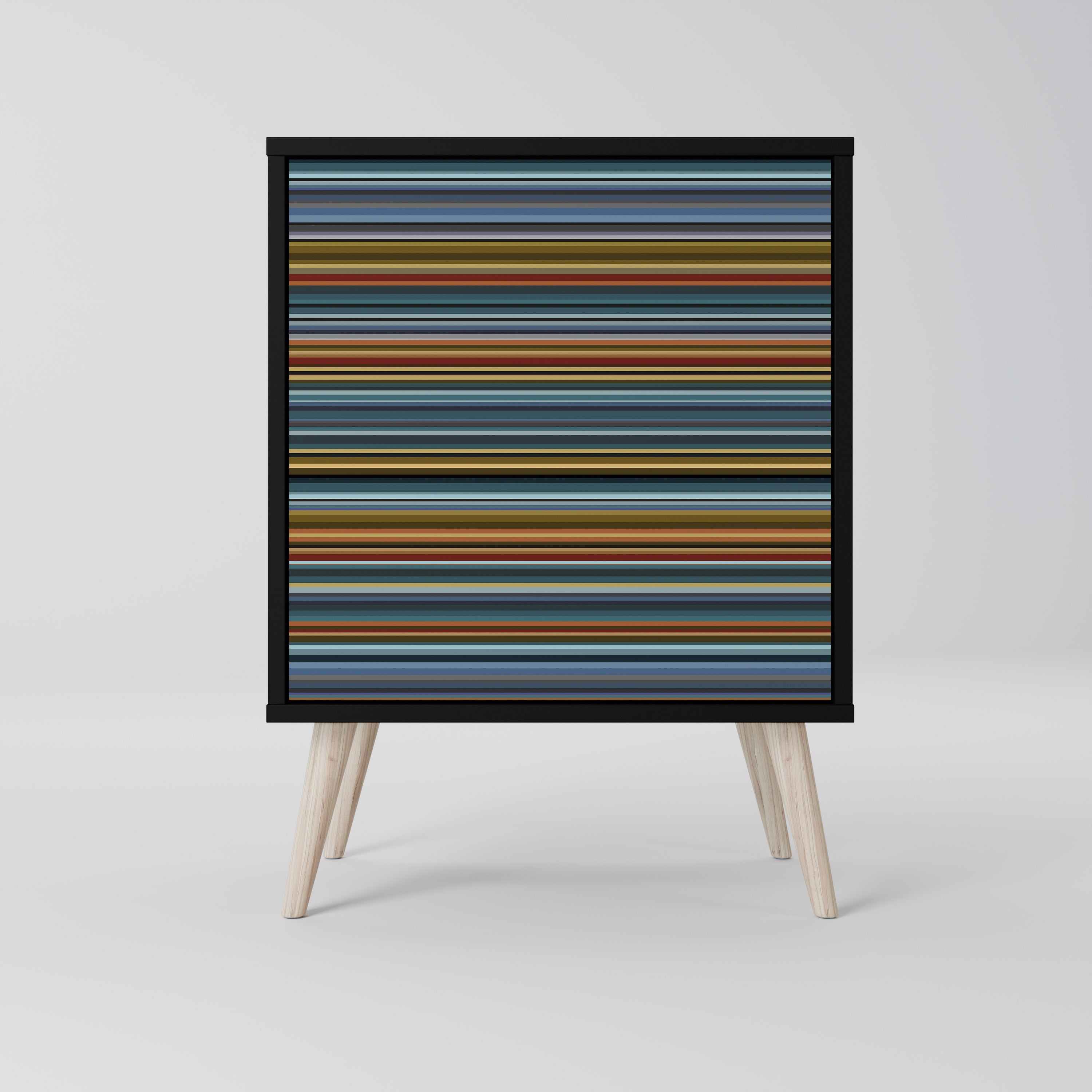 Aparador LINEOUT SPECTRUM de 1 puerta en acabado negro