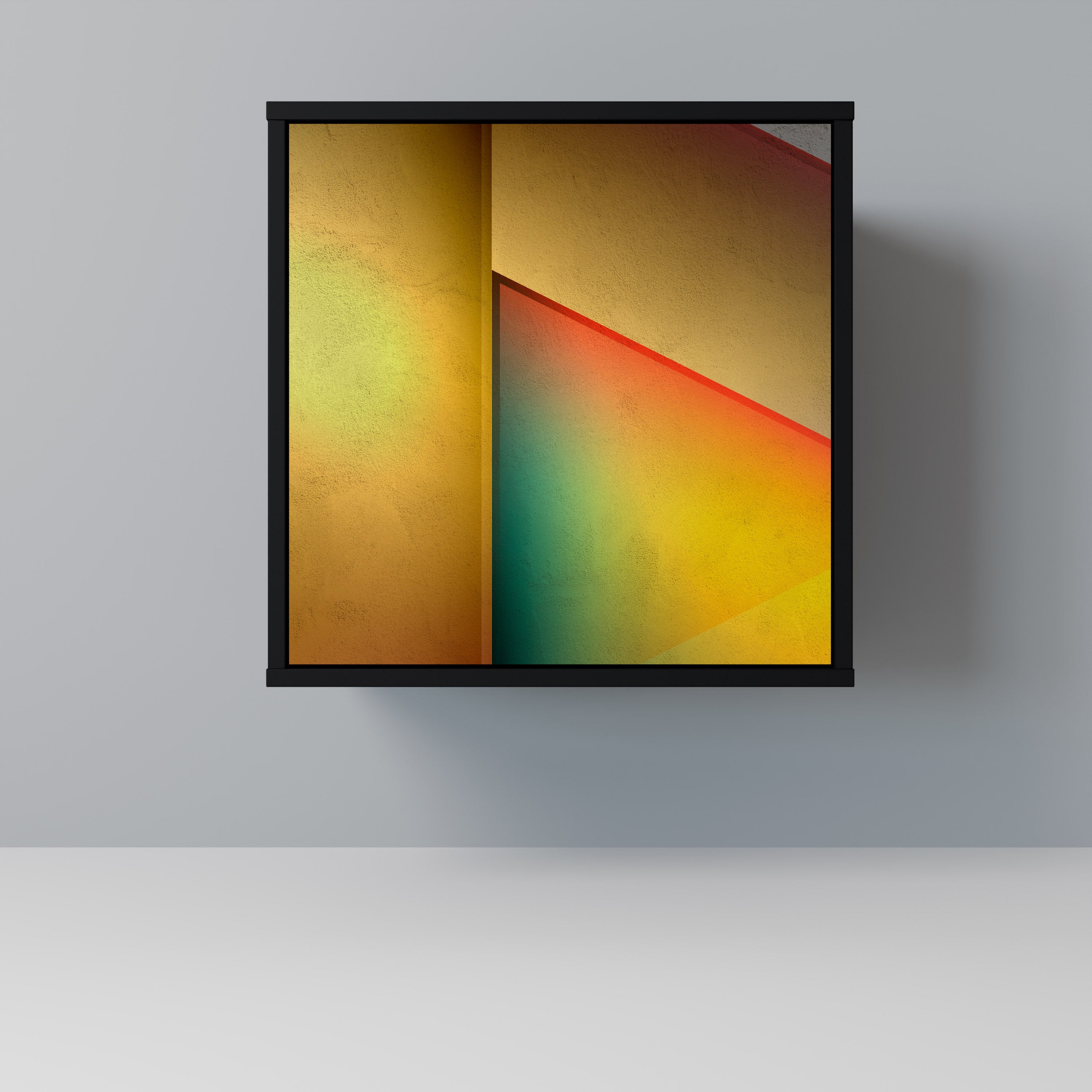 Aparador de una puerta PIERCING SHARPNESS en acabado negro