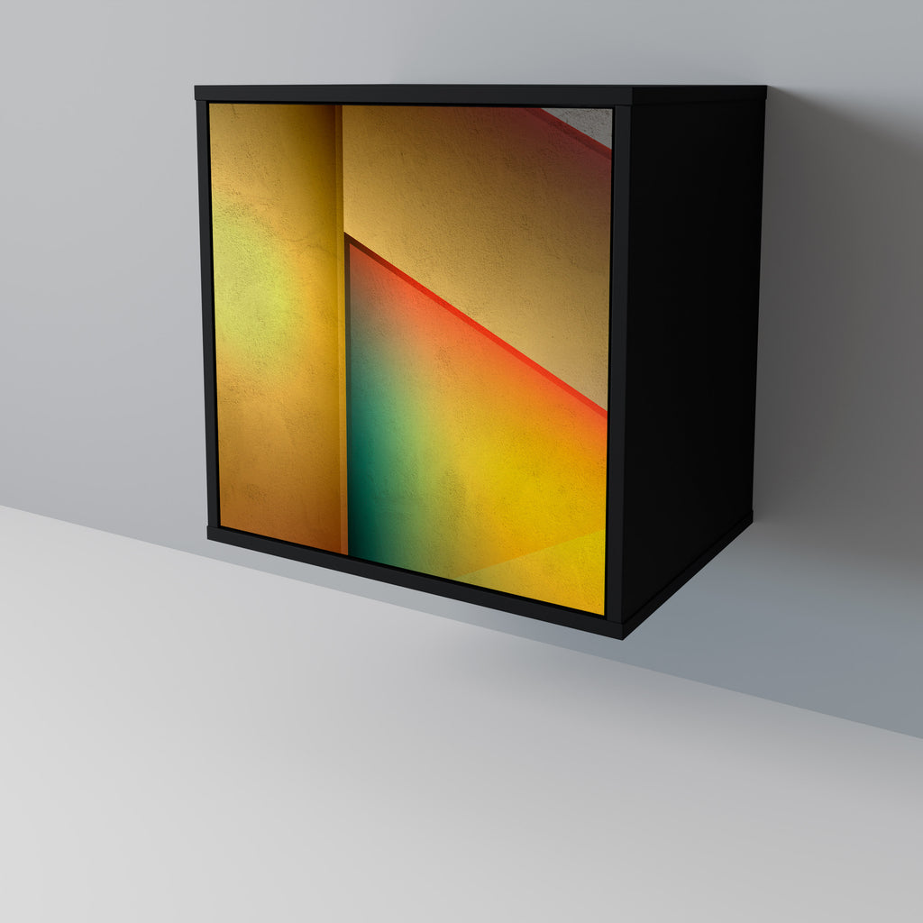 Aparador de una puerta PIERCING SHARPNESS en acabado negro