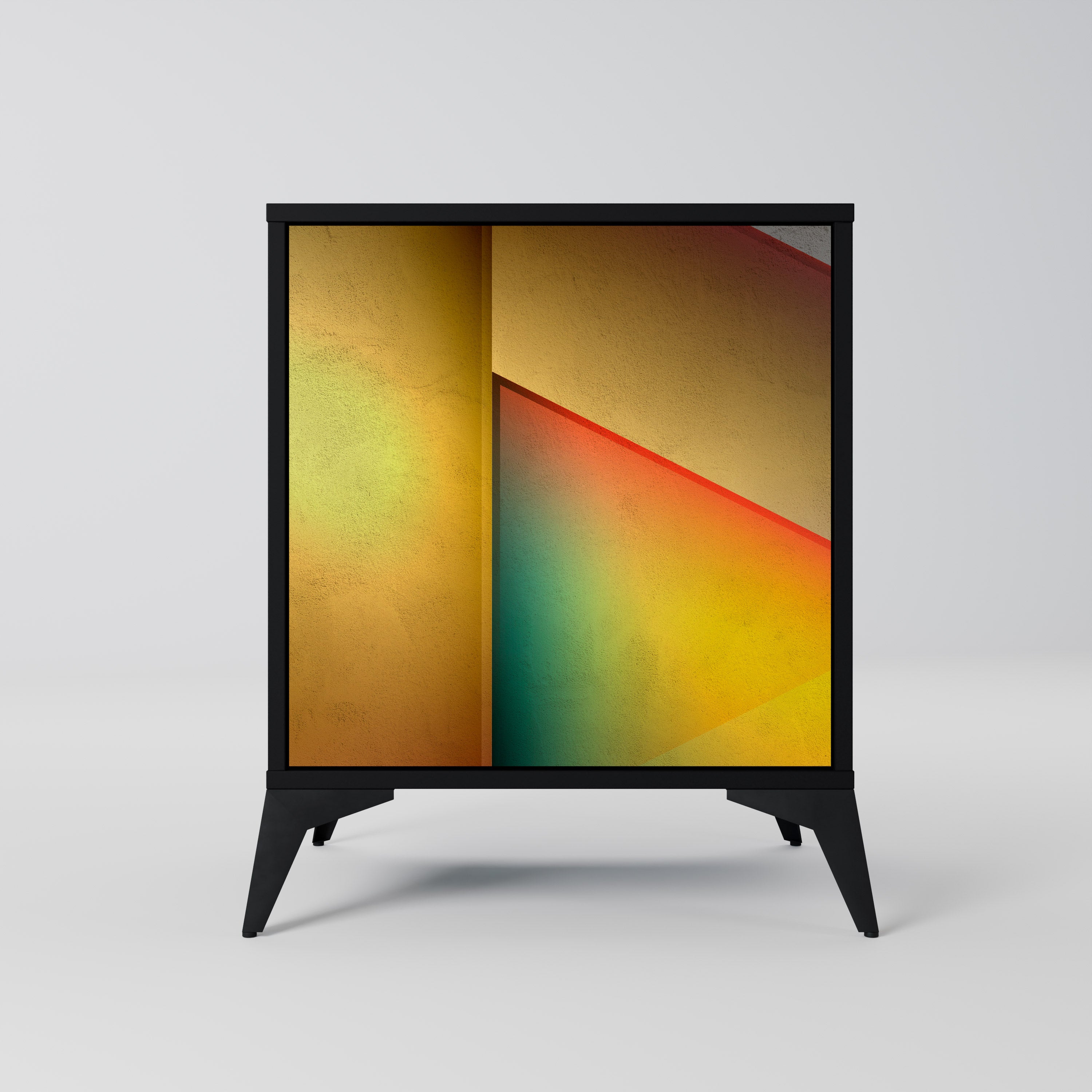 Aparador de una puerta PIERCING SHARPNESS en acabado negro