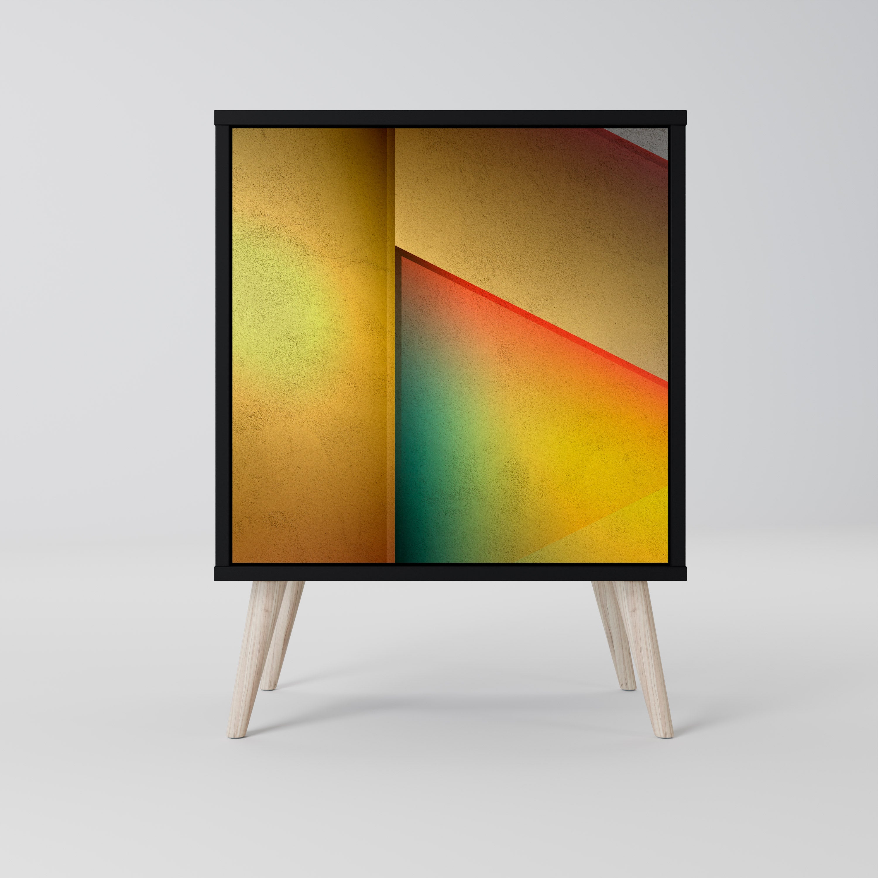 Aparador de una puerta PIERCING SHARPNESS en acabado negro