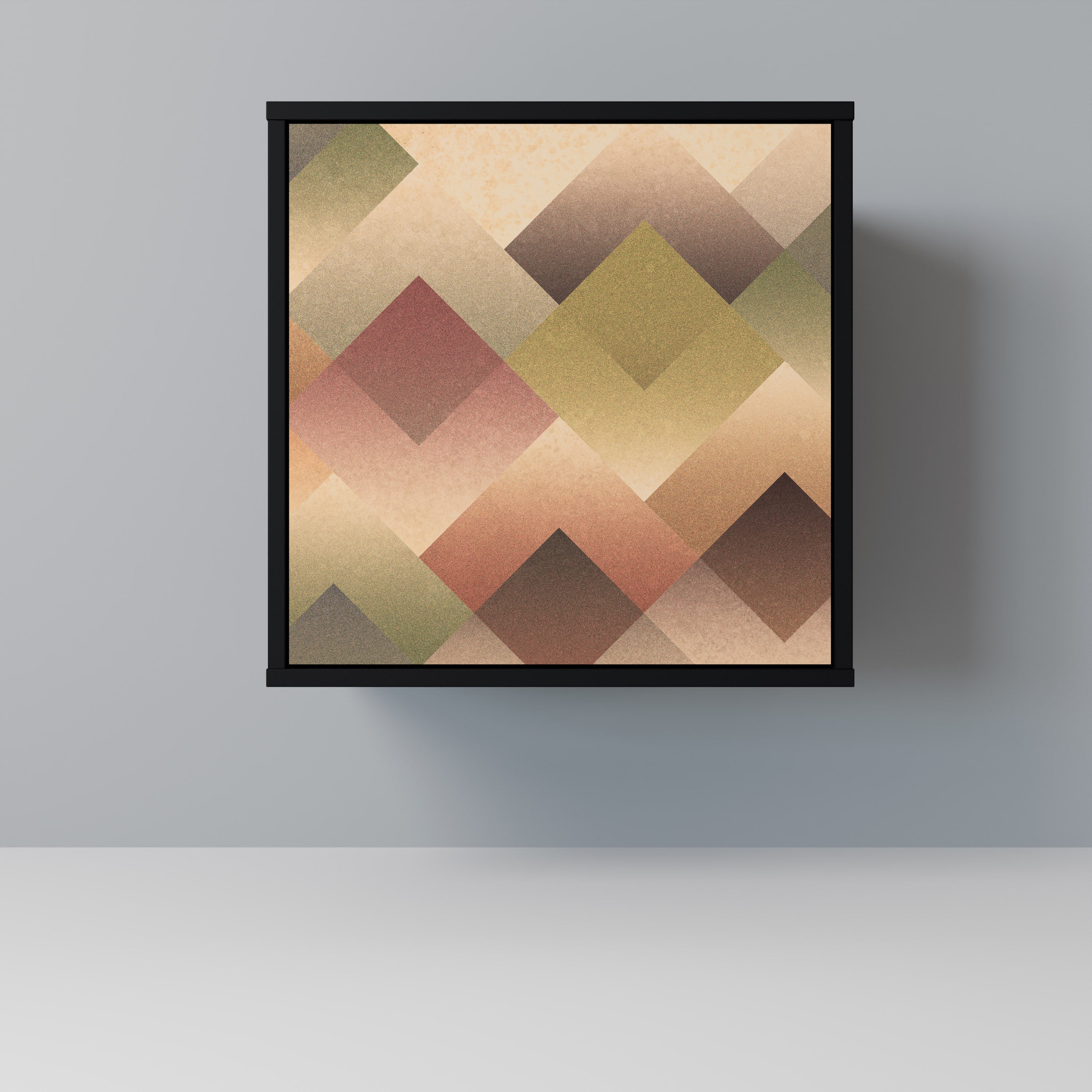 Aparador GEOMETRIC FUSION de 1 puerta en acabado negro